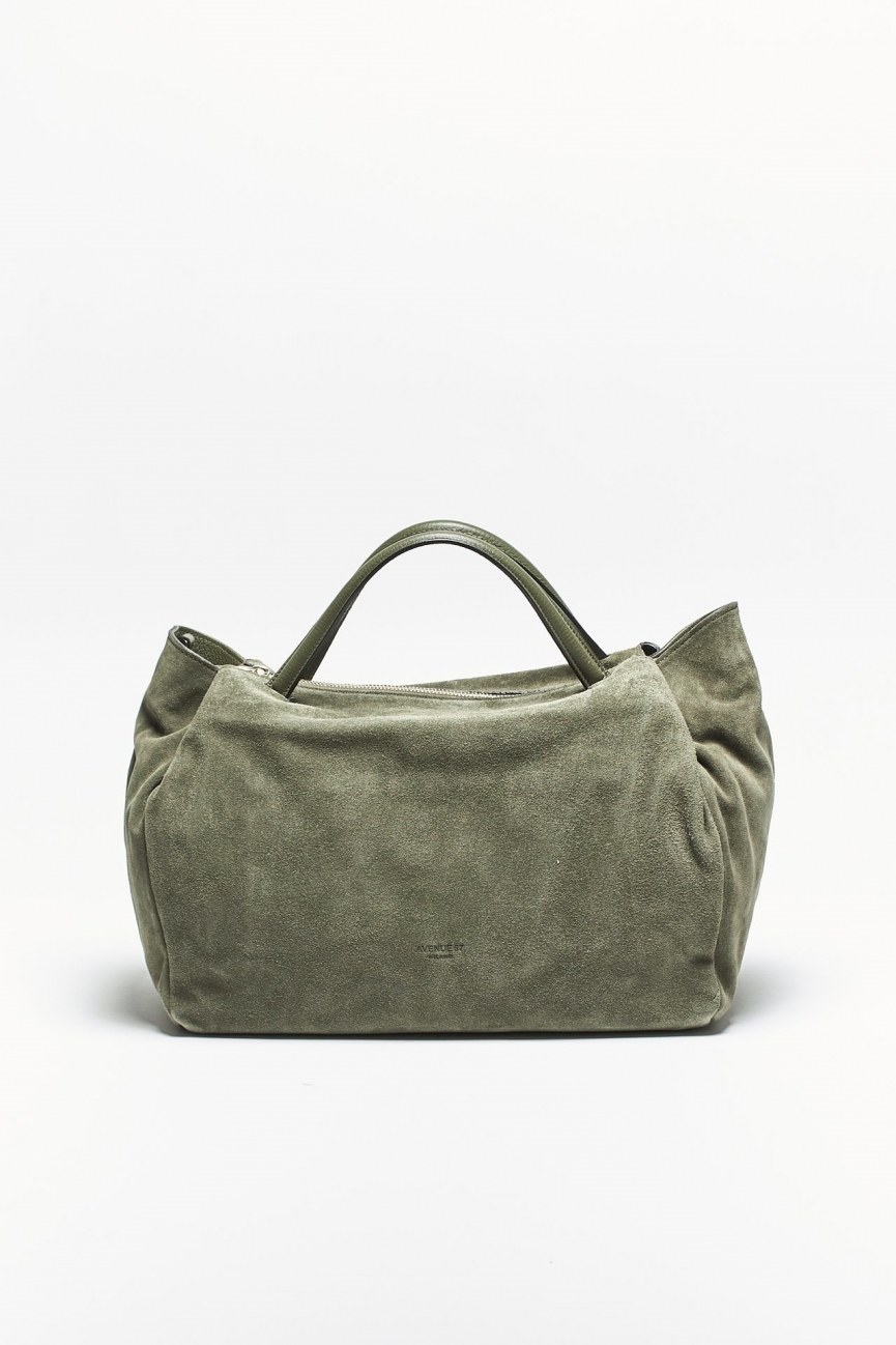 Borsa morbida ROXANNE in pelle verde