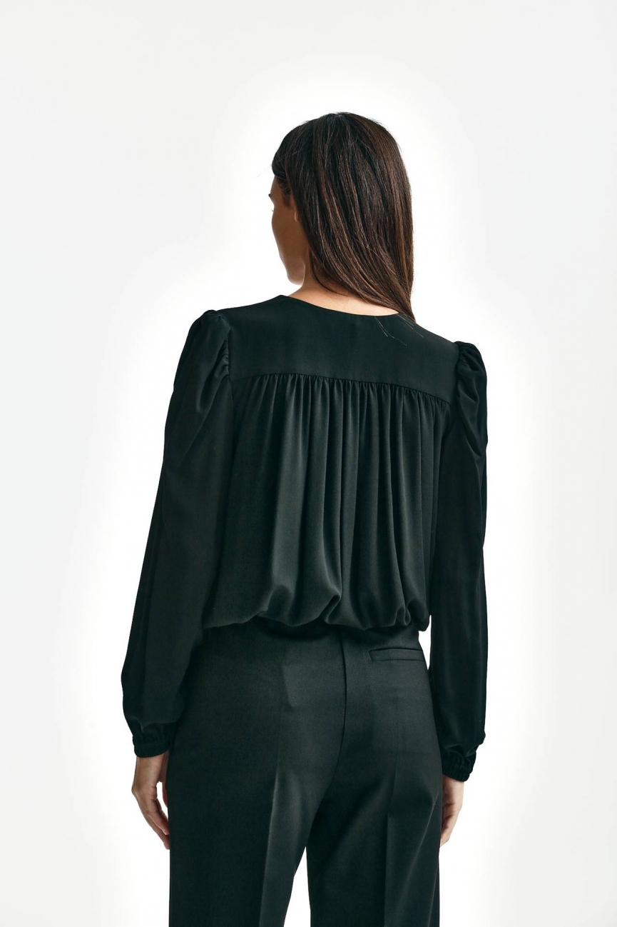 Camicia in seta nero