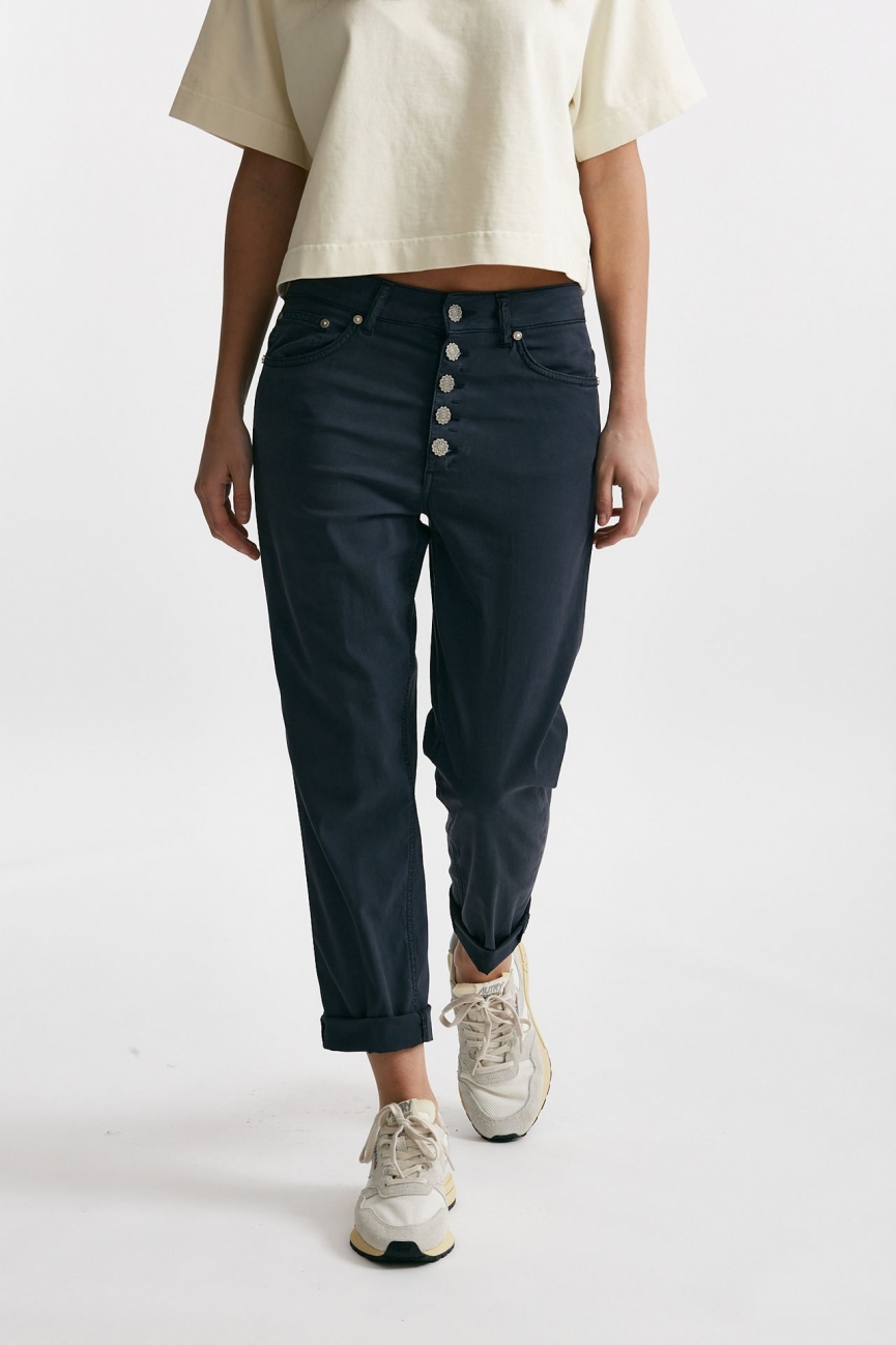 Pantalone loose fit KOONS blu slavato