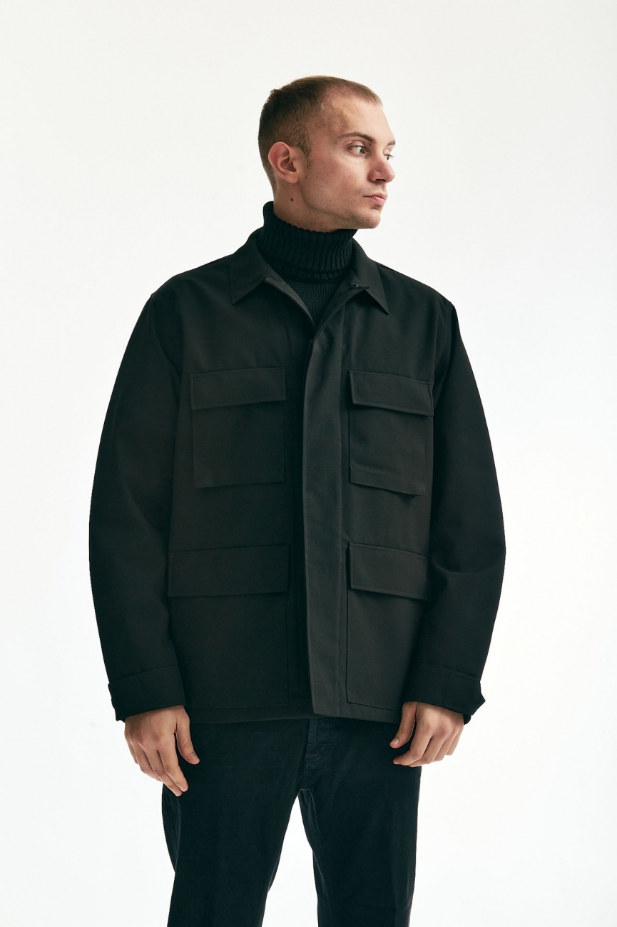 Field jacket imbottita nero