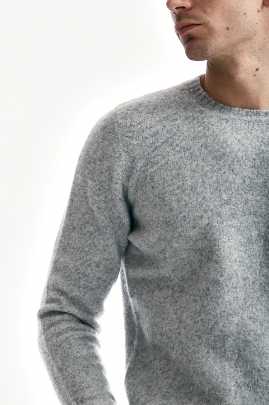 Maglia in lambswool grigio chiaro