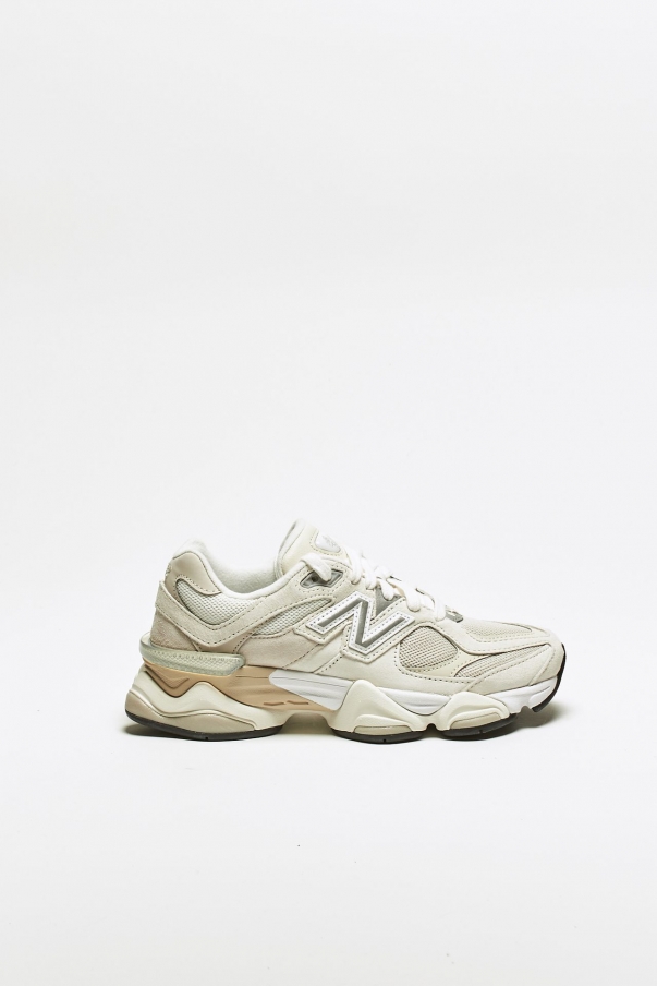 Sneakers U9060 in suede e mesh panna