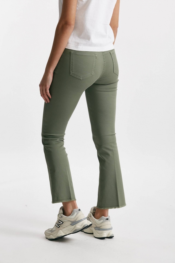 Pantalone a trombetta verde salvia