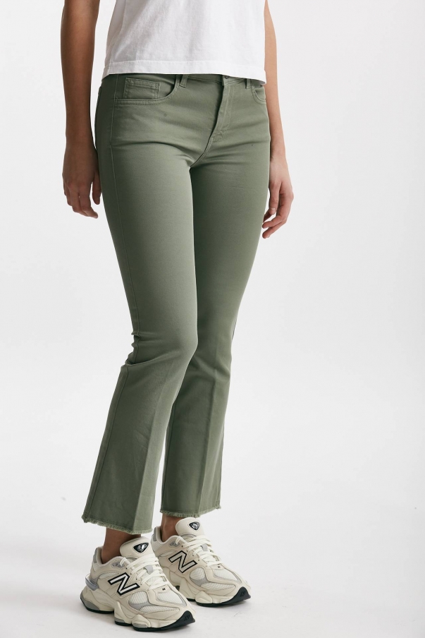 Pantalone a trombetta verde salvia