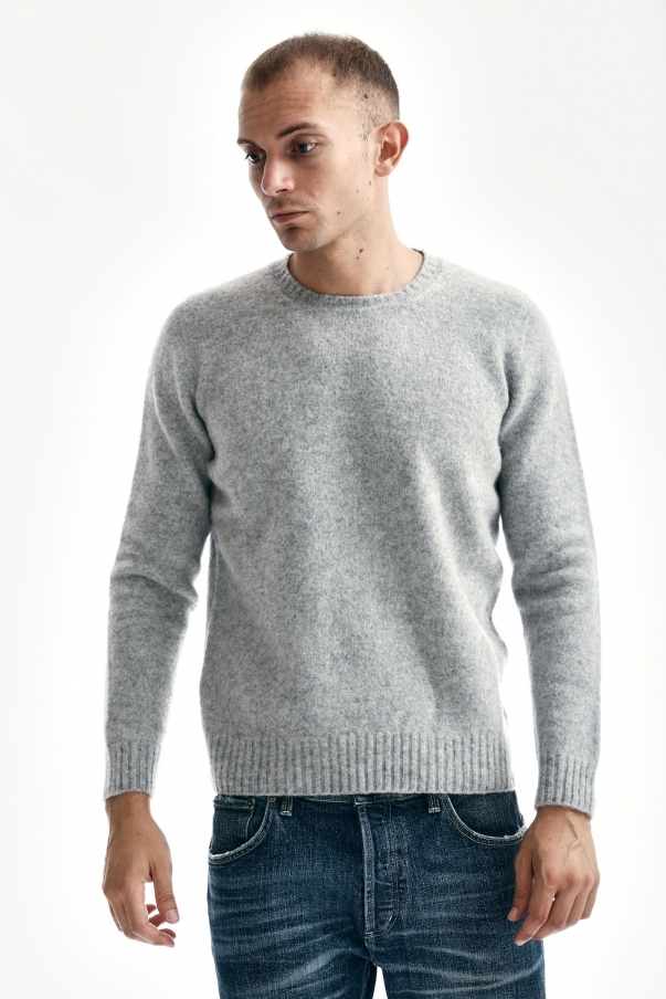 Maglia in lambswool grigio chiaro