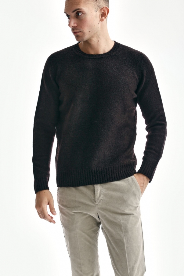 Maglia in lambswool marrone