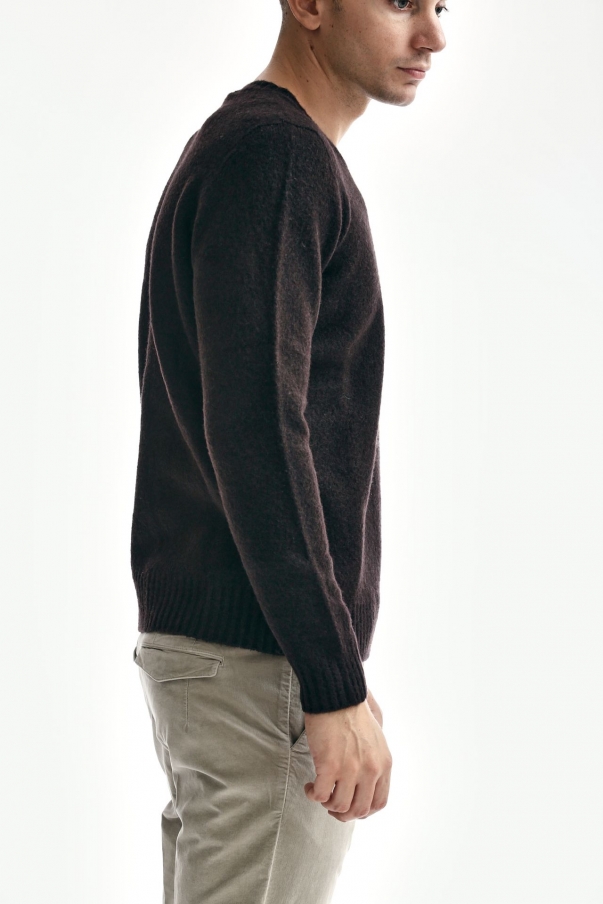 Maglia in lambswool marrone