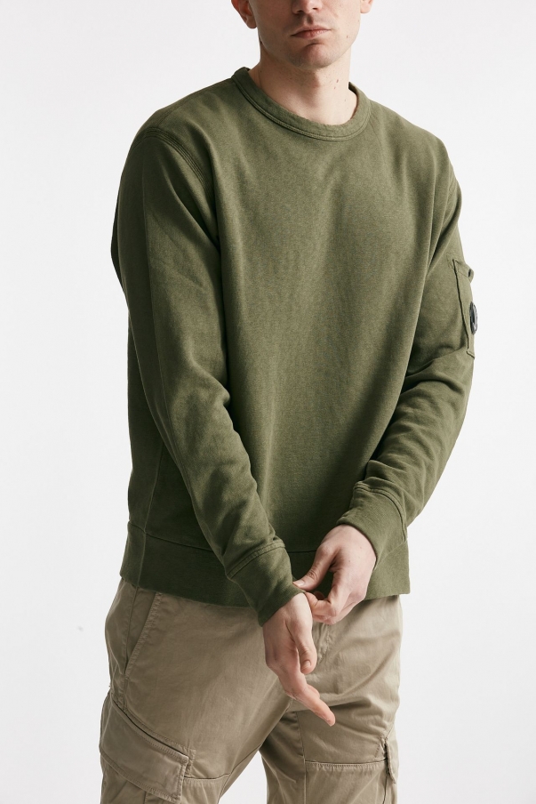 Felpa Malfilè Fleece Crewneck Sweatshirt verde