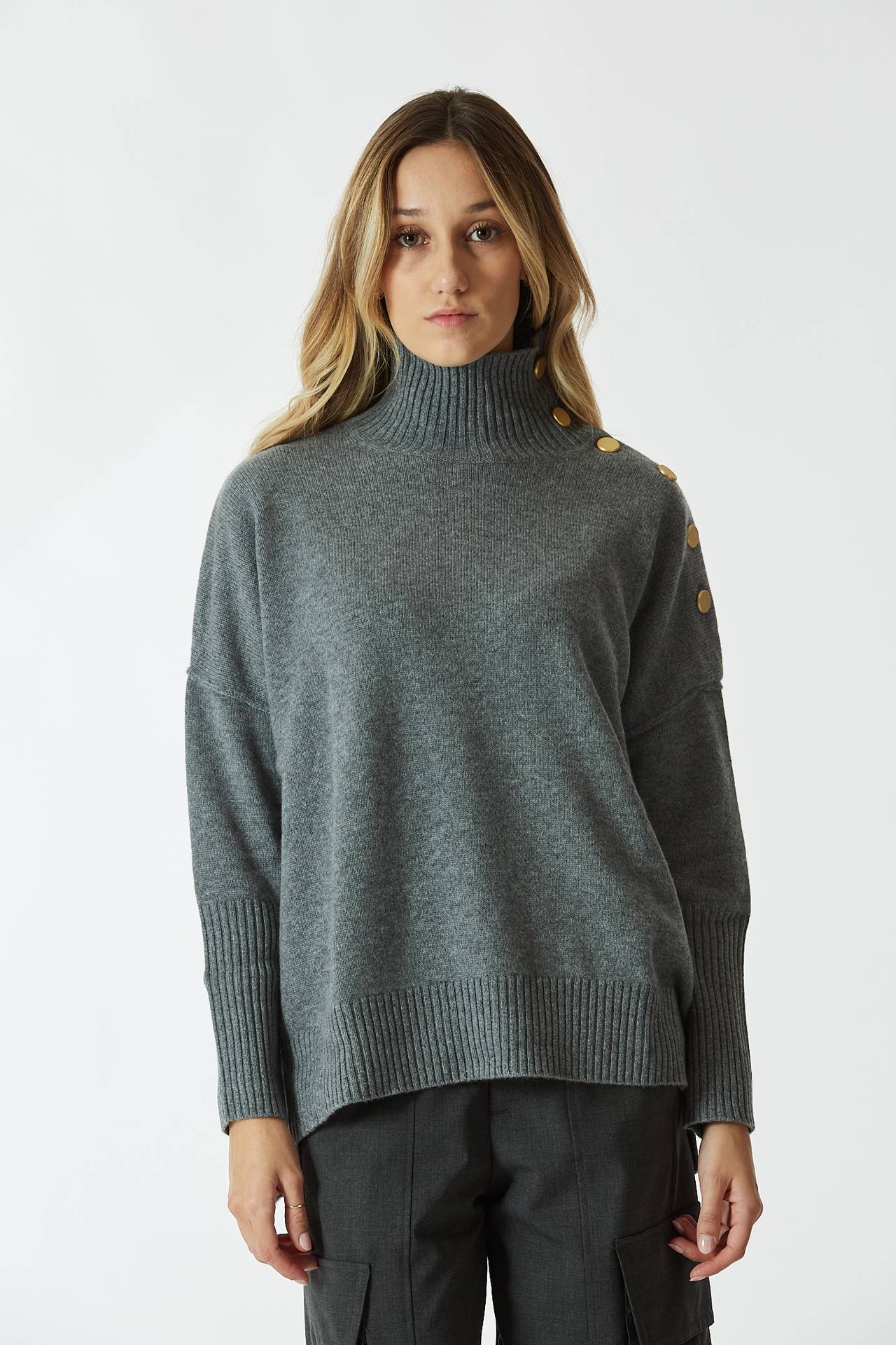 Dolcevita in cashmere PINKO antracite Kujten21 Donna — Pier ...