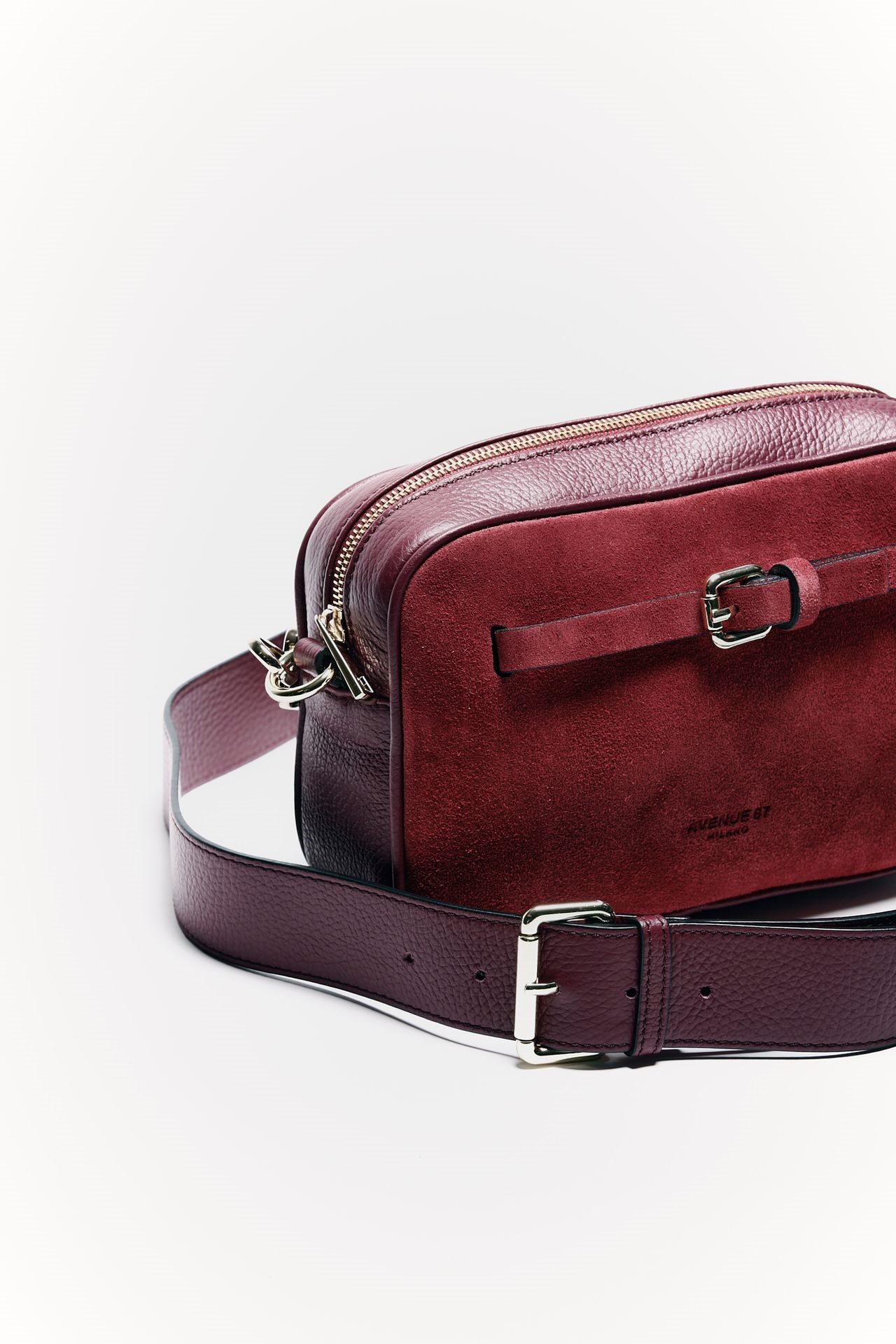 Borsa semirigida OLGA in pelle bordeaux