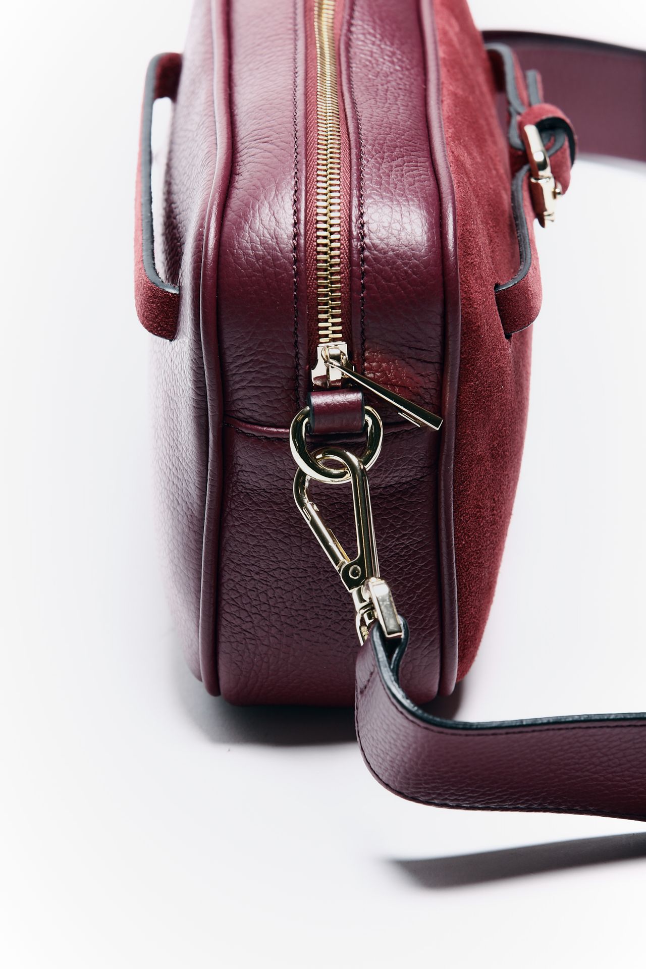 Borsa semirigida OLGA in pelle bordeaux