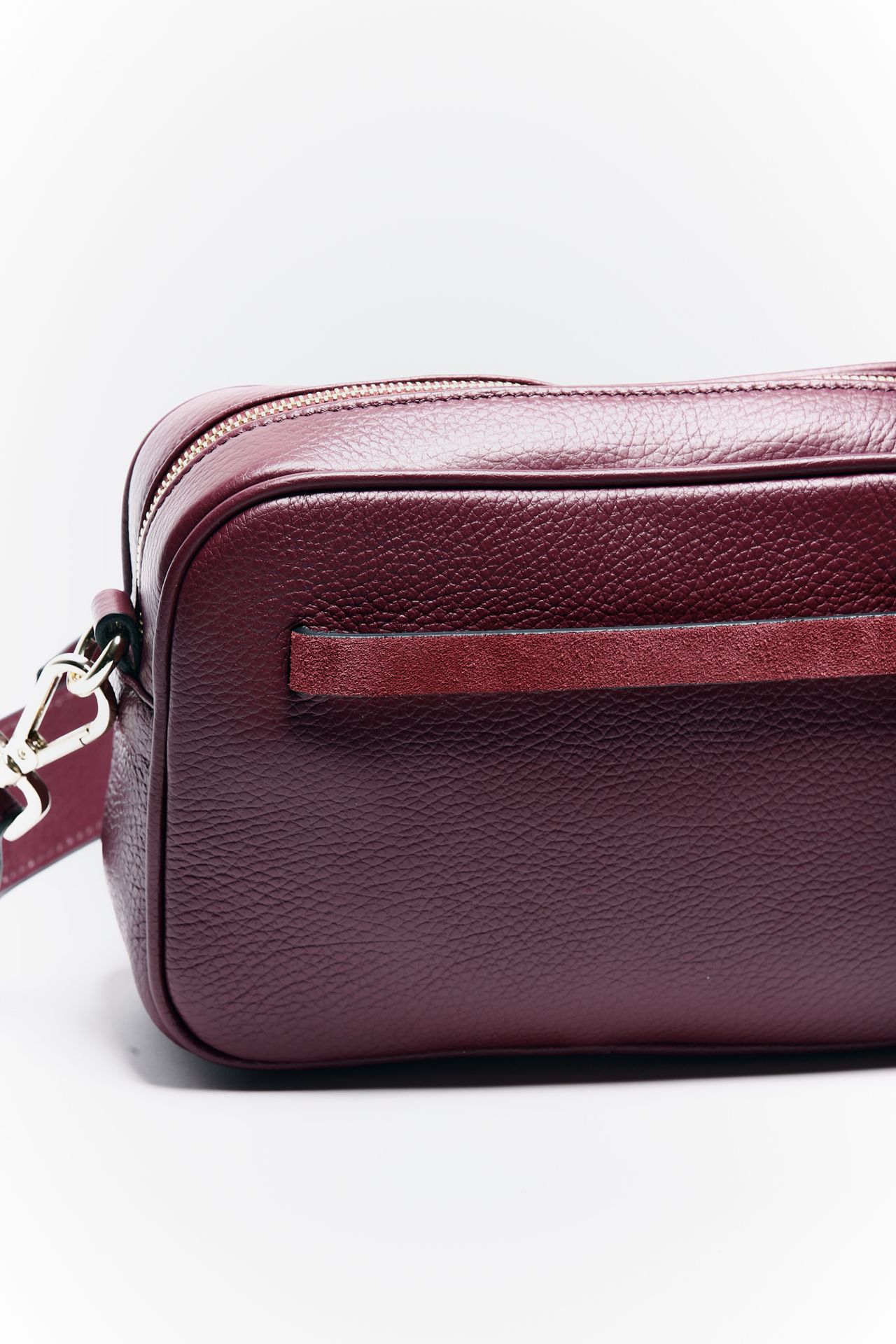 Borsa semirigida OLGA in pelle bordeaux