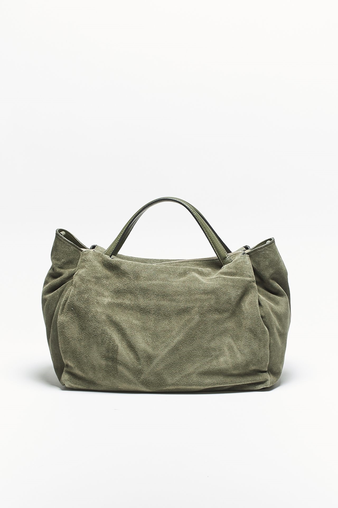 Borsa morbida ROXANNE in pelle verde