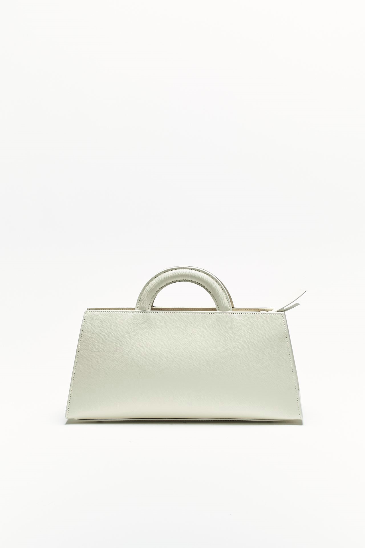 Borsa baguette RANIA in pelle bianco