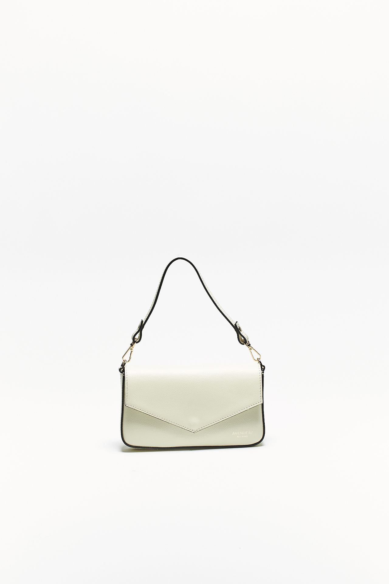 Mini bag LEONOR in pelle beige