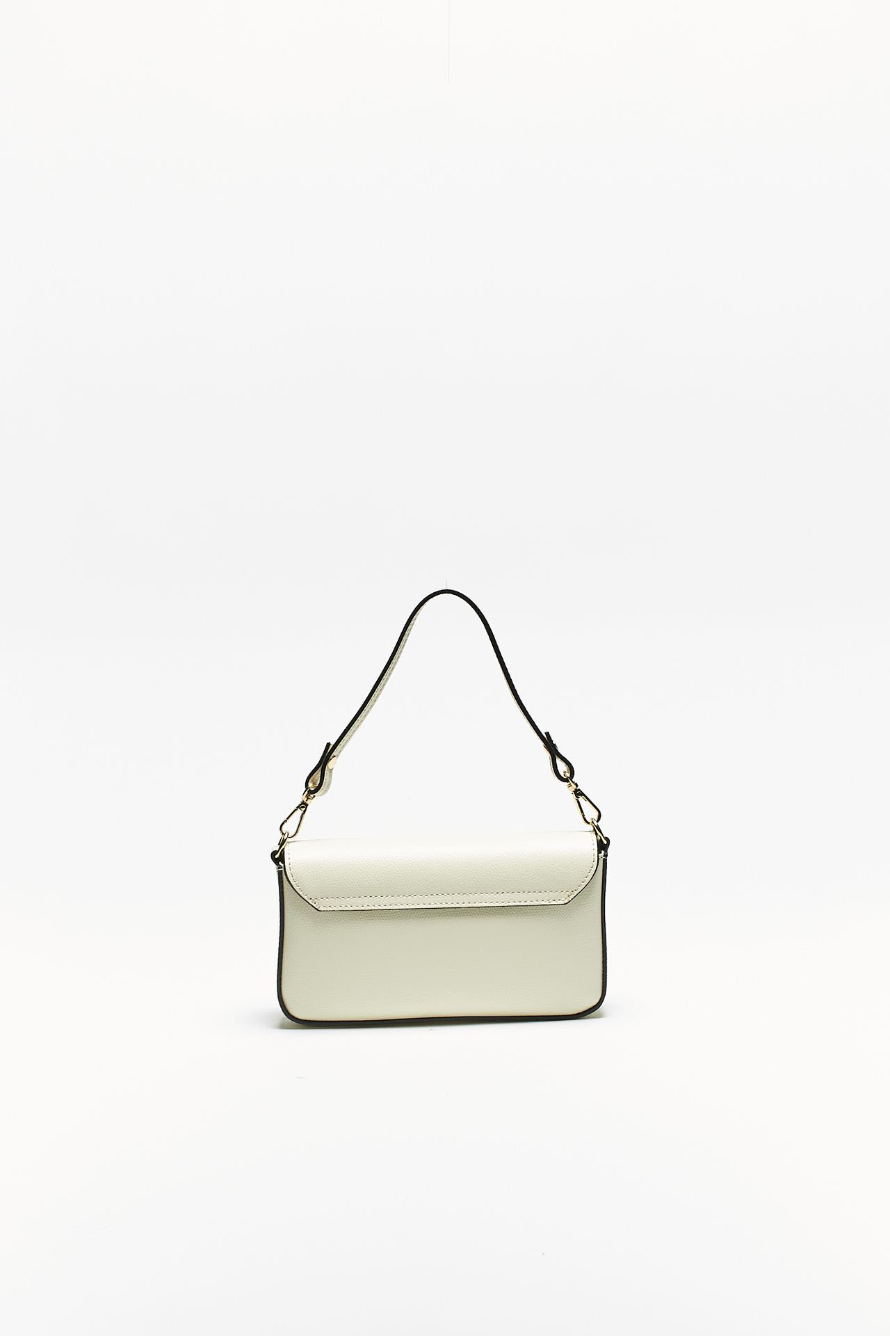 Mini bag LEONOR in pelle beige