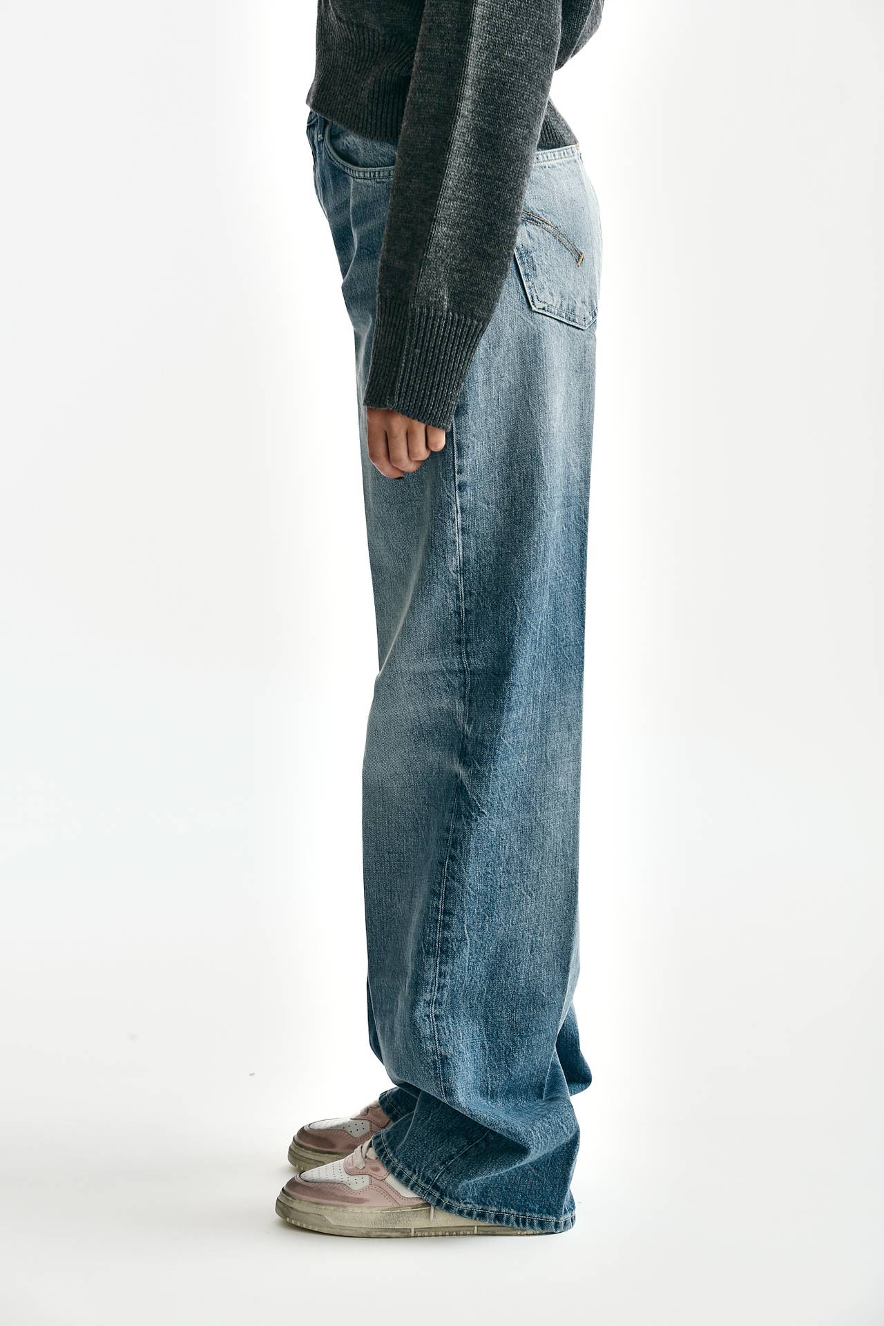 Jeans wide leg FRANCINE lavaggio medio