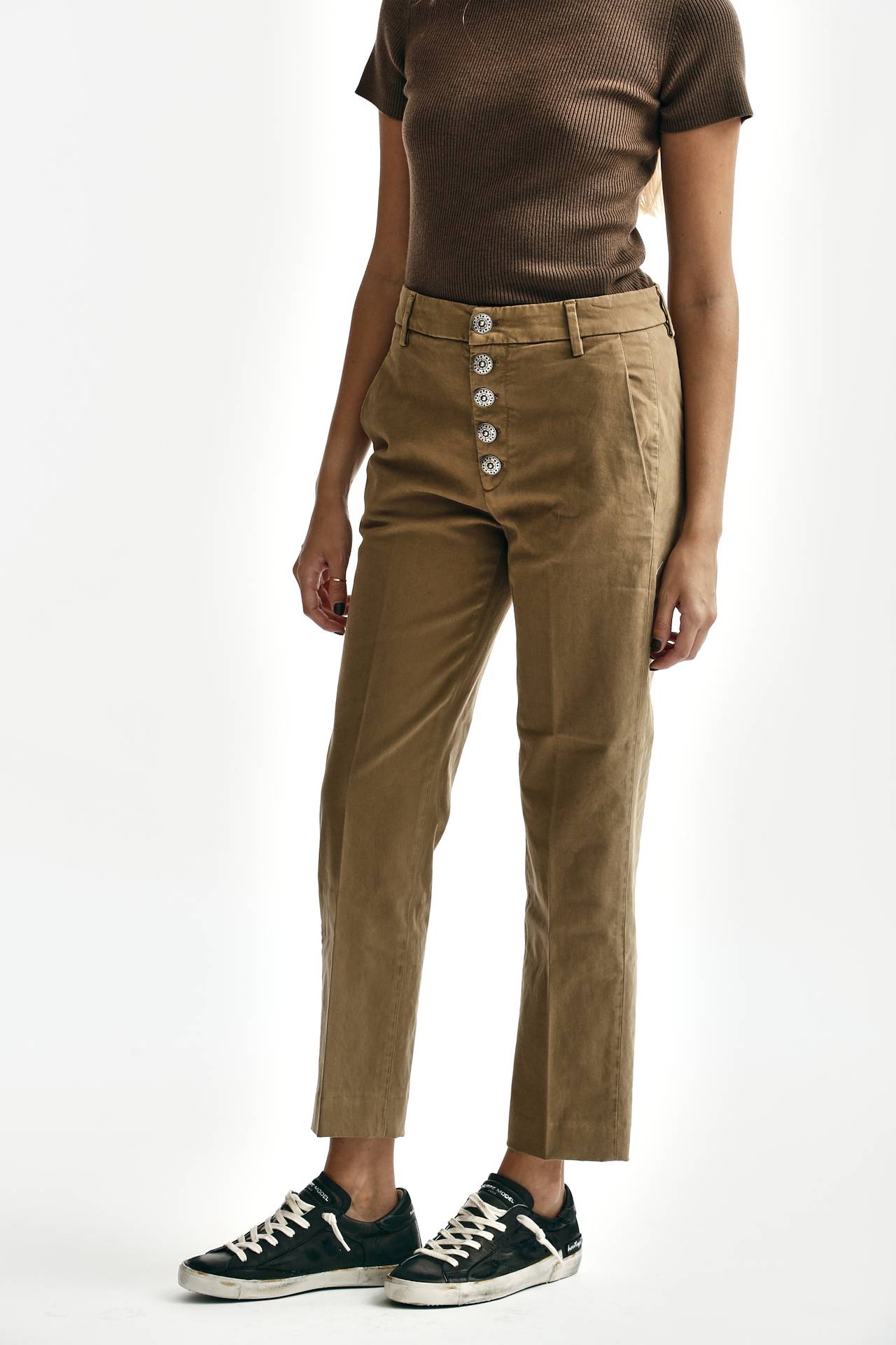 Pantalone NIMA loose fit noce