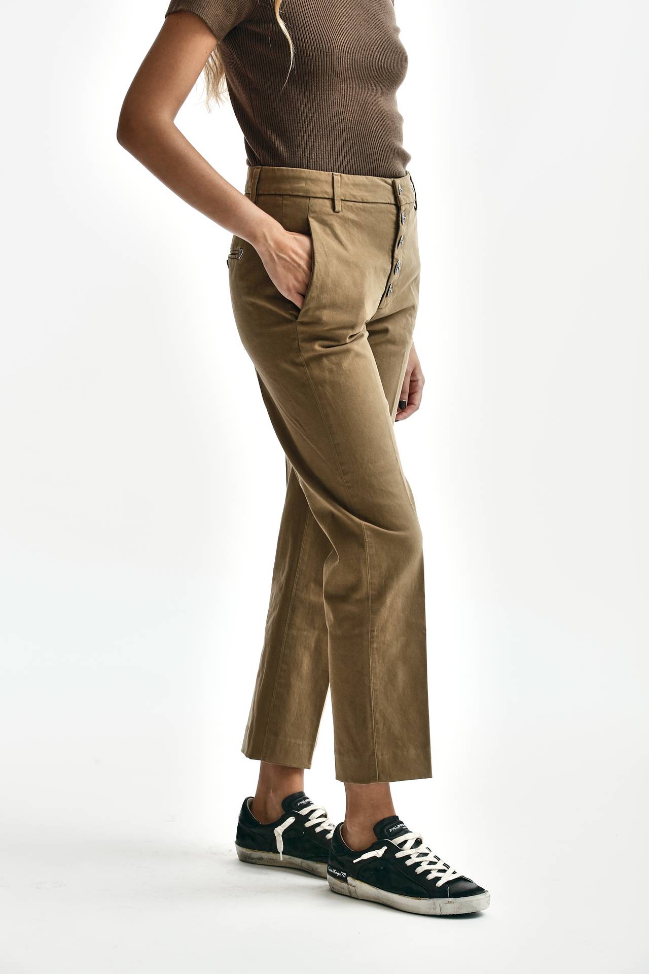 Pantalone NIMA loose fit noce