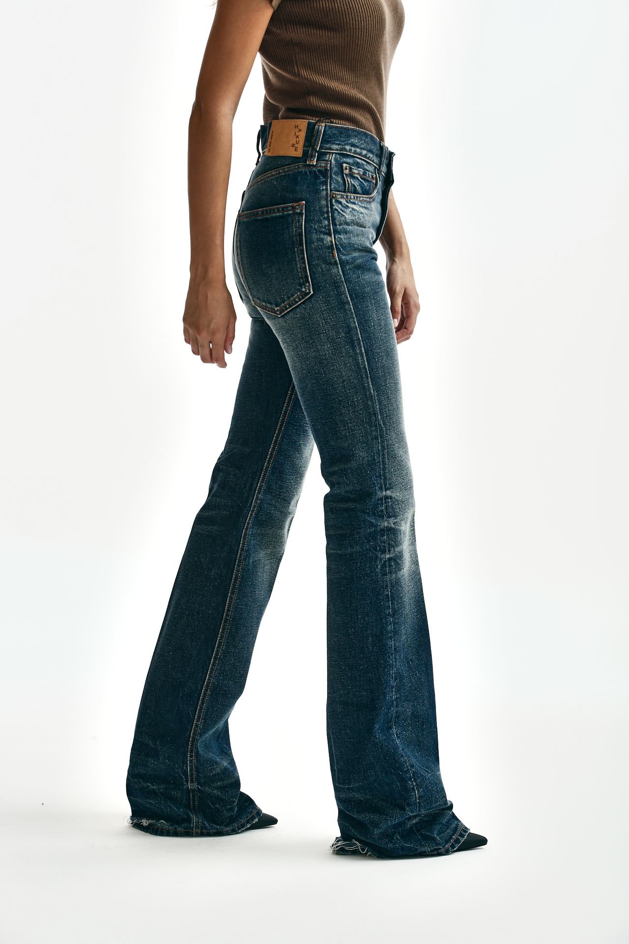 Jeans bootcut FLORA medio scuro