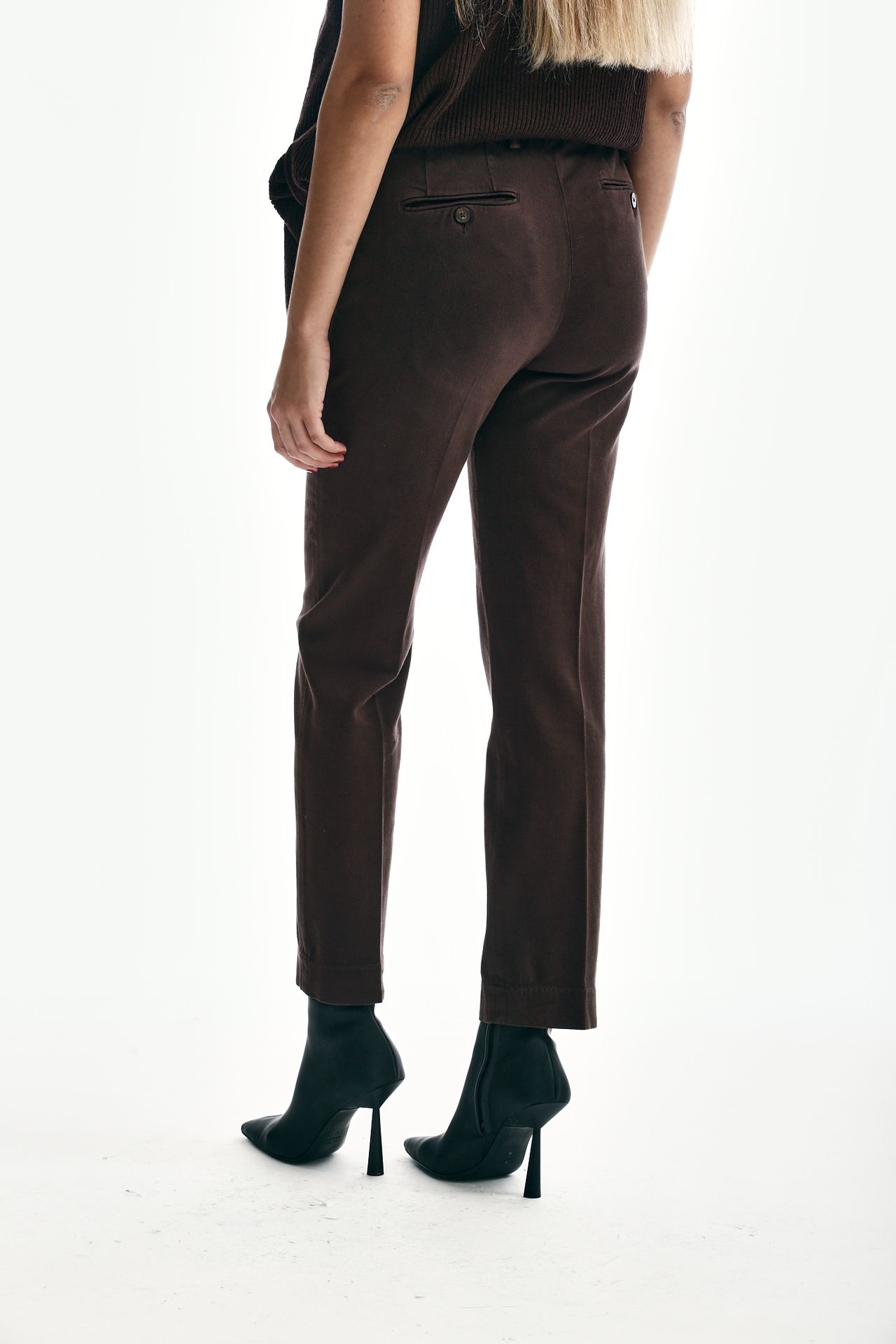 Pantalone slim LEYRE cioccolato