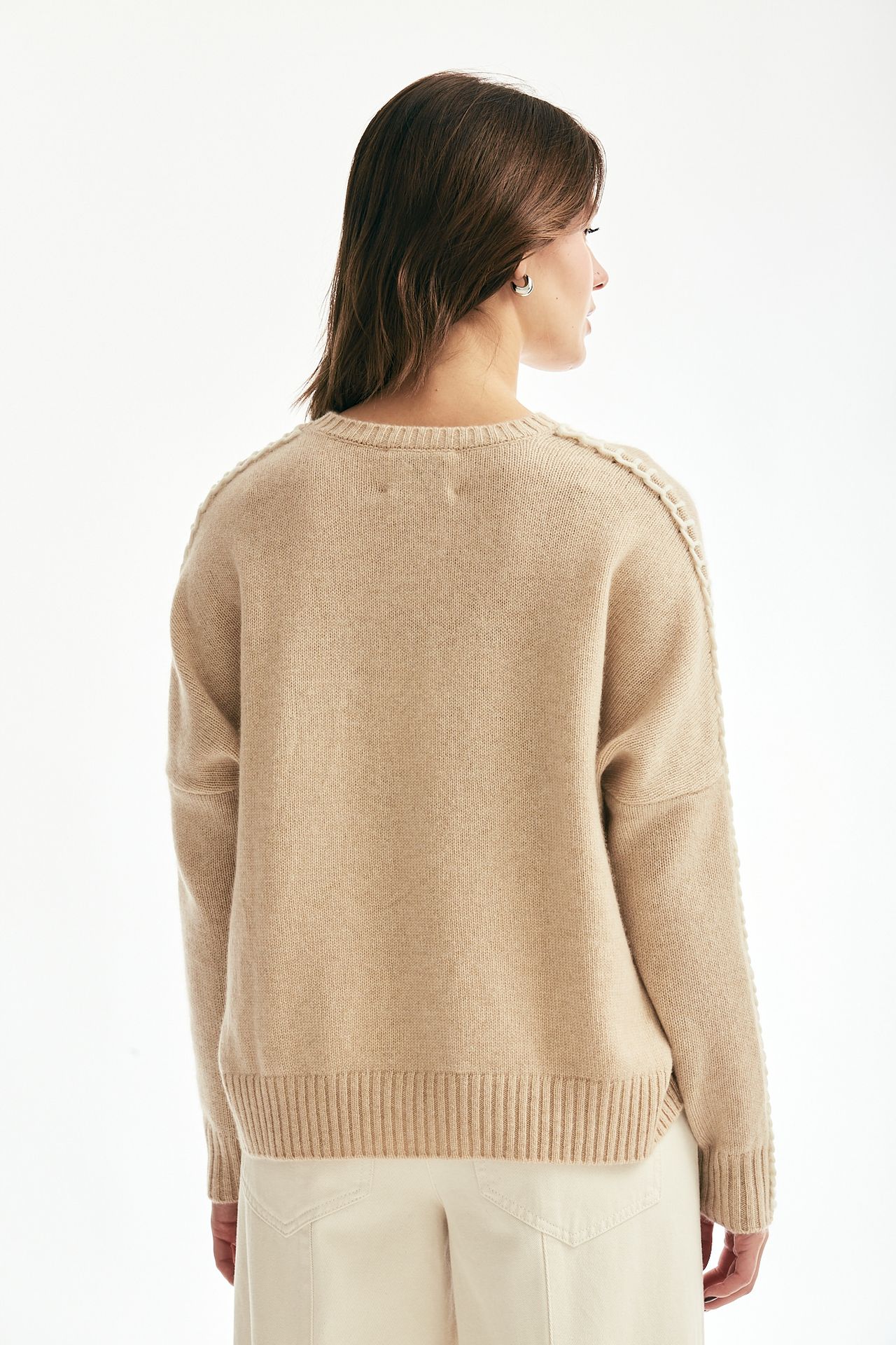 Maglia a scatolina AMEA beige