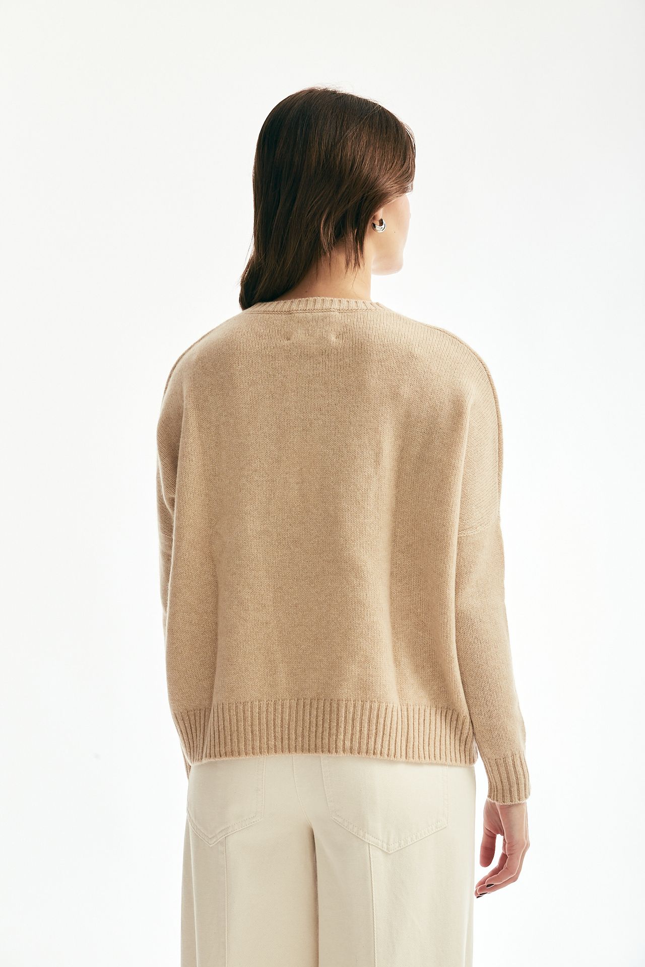 Maglia a scatolina AMELIE beige