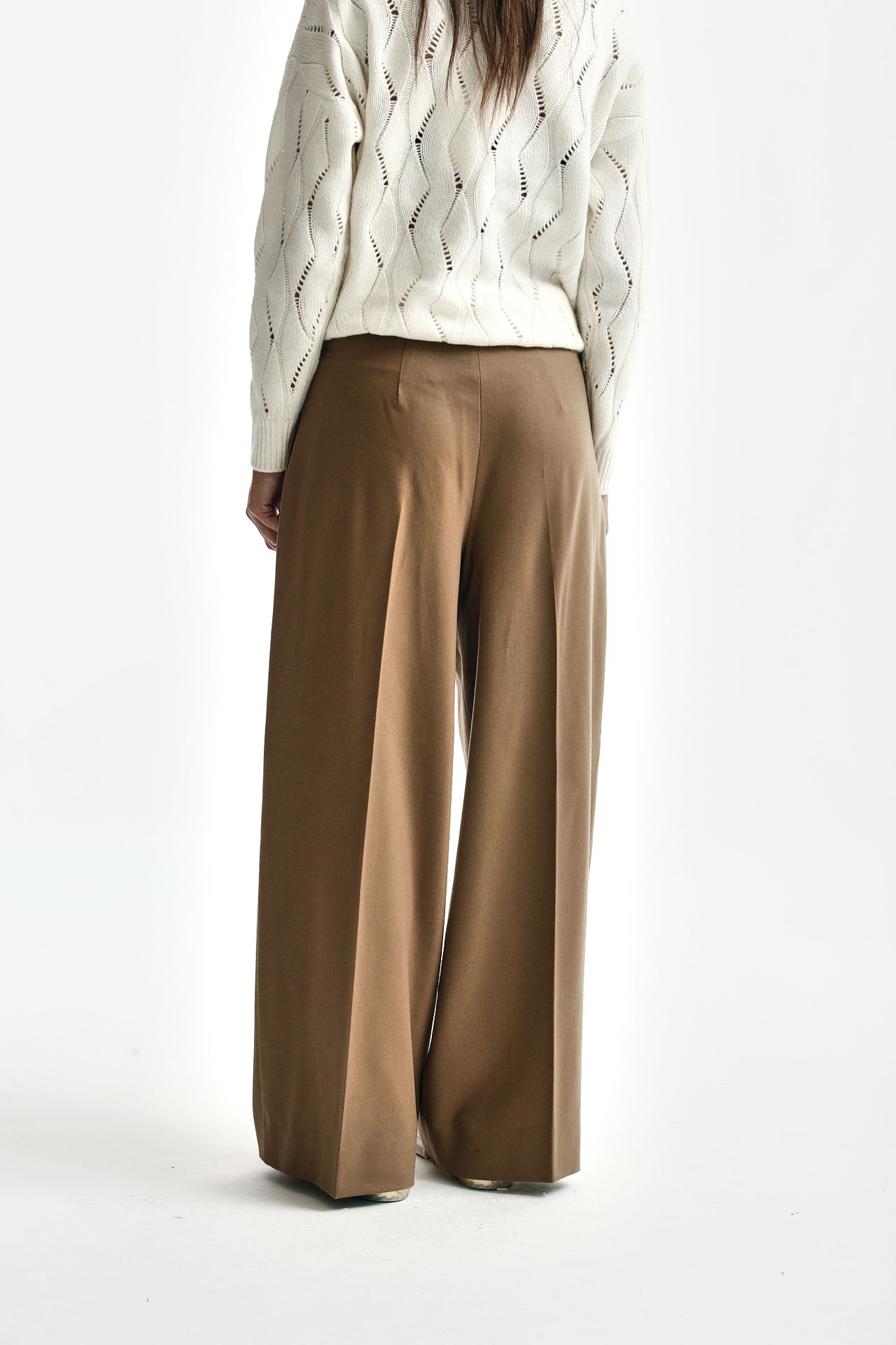 Pantalone in lana CARMEN cammello