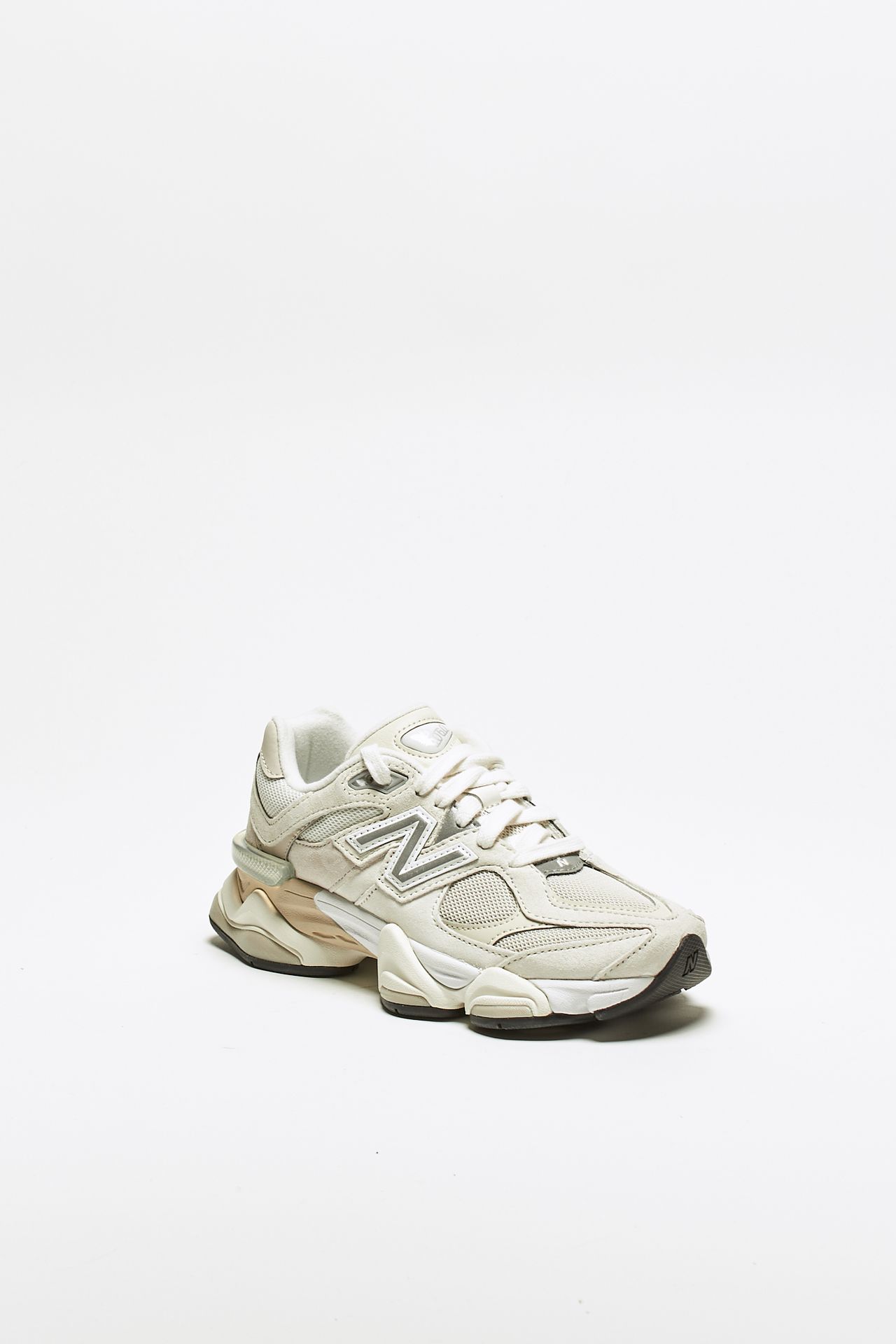 Sneakers U9060 in suede e mesh panna