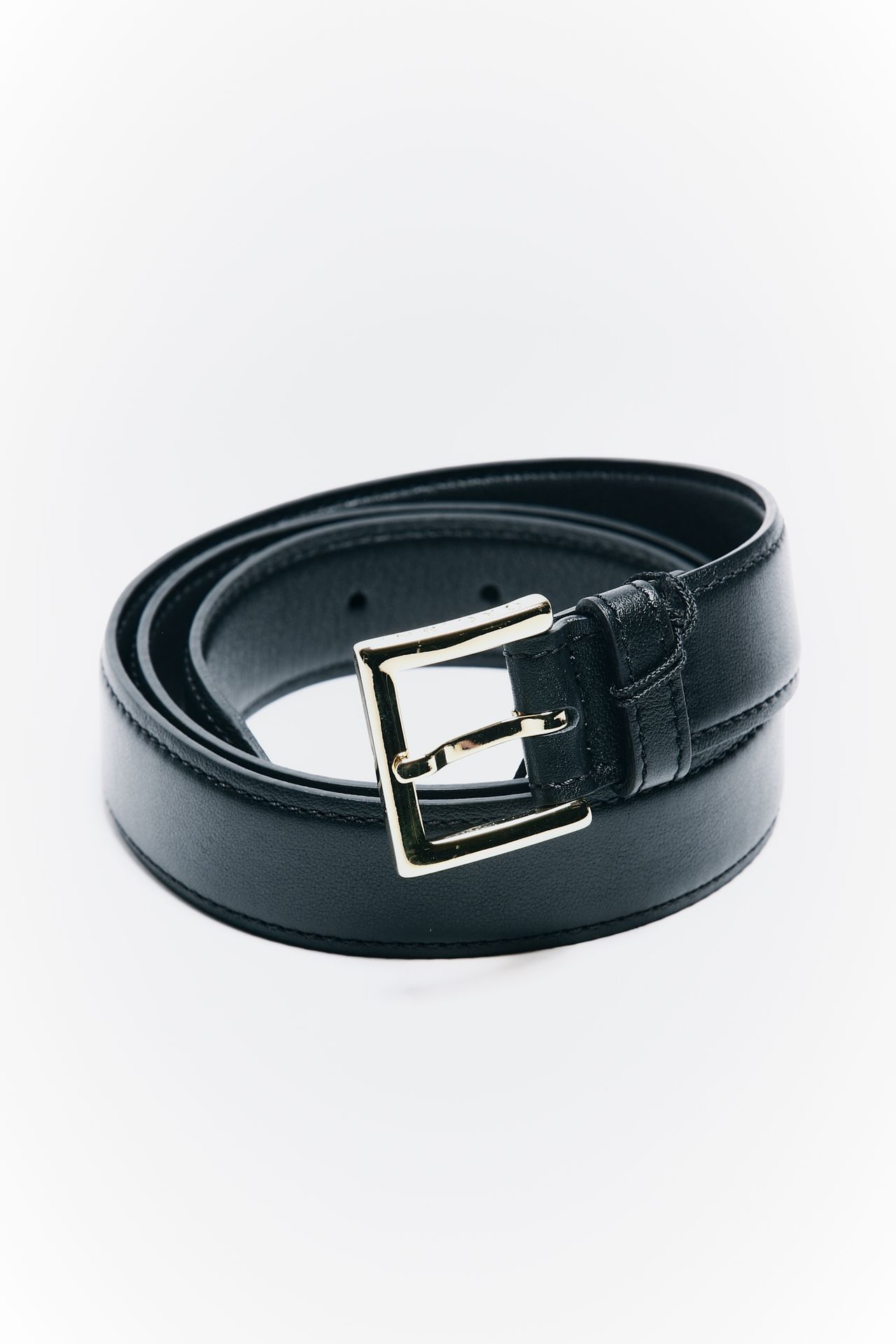 Cintura classica SENSE in pelle nero