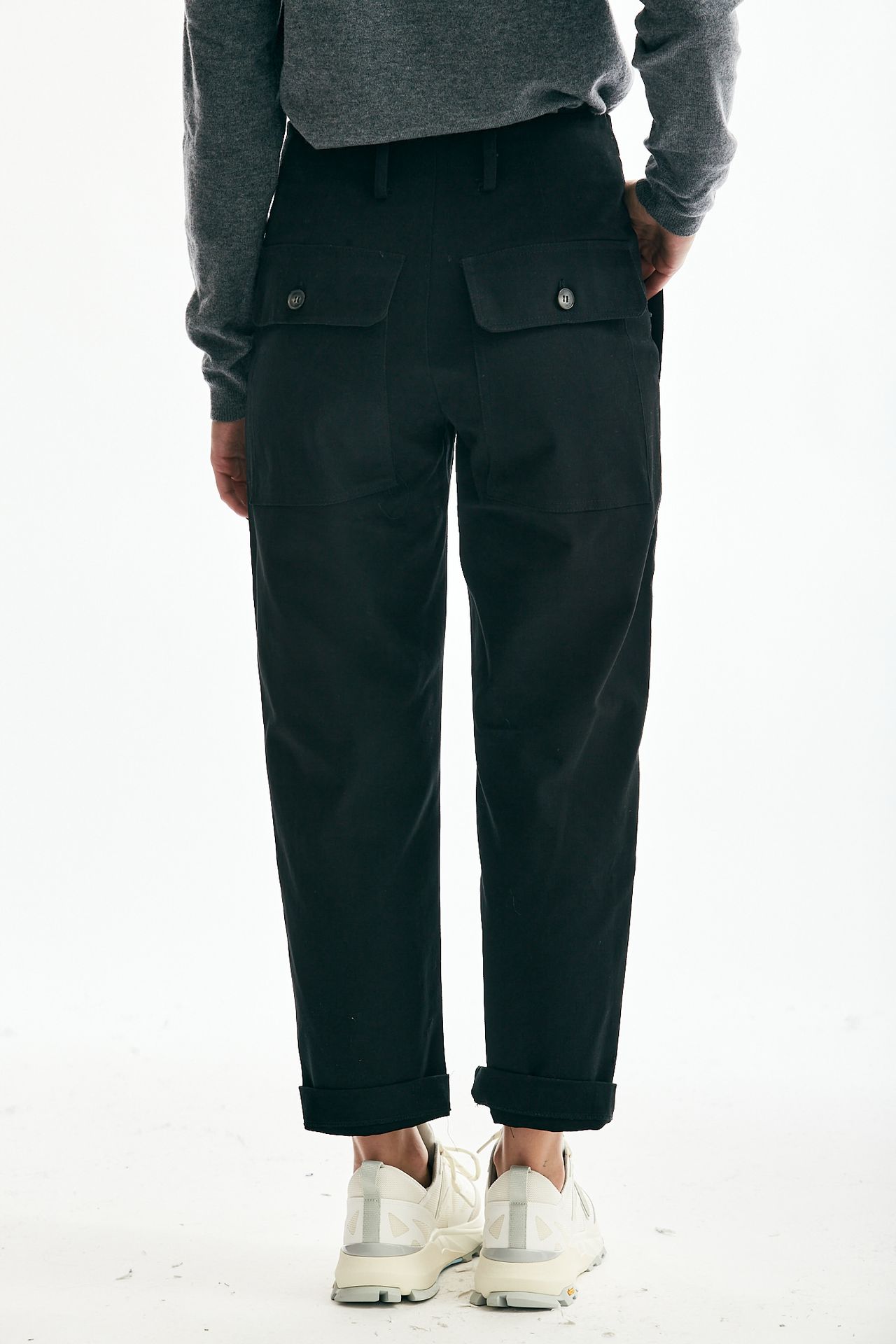 Pantalone in cotone nero