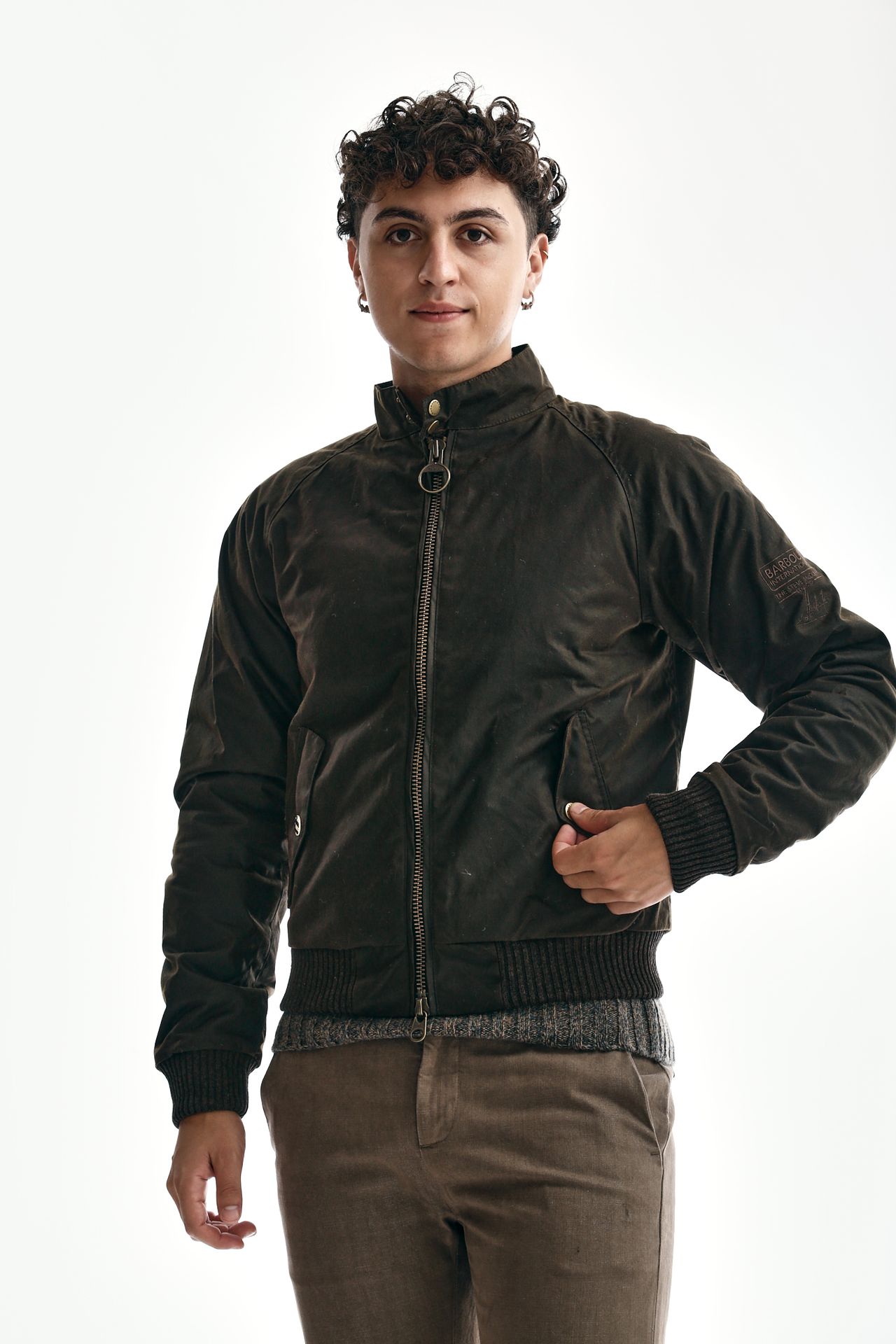 Giubbino KEVLAR WAX JACKET olive