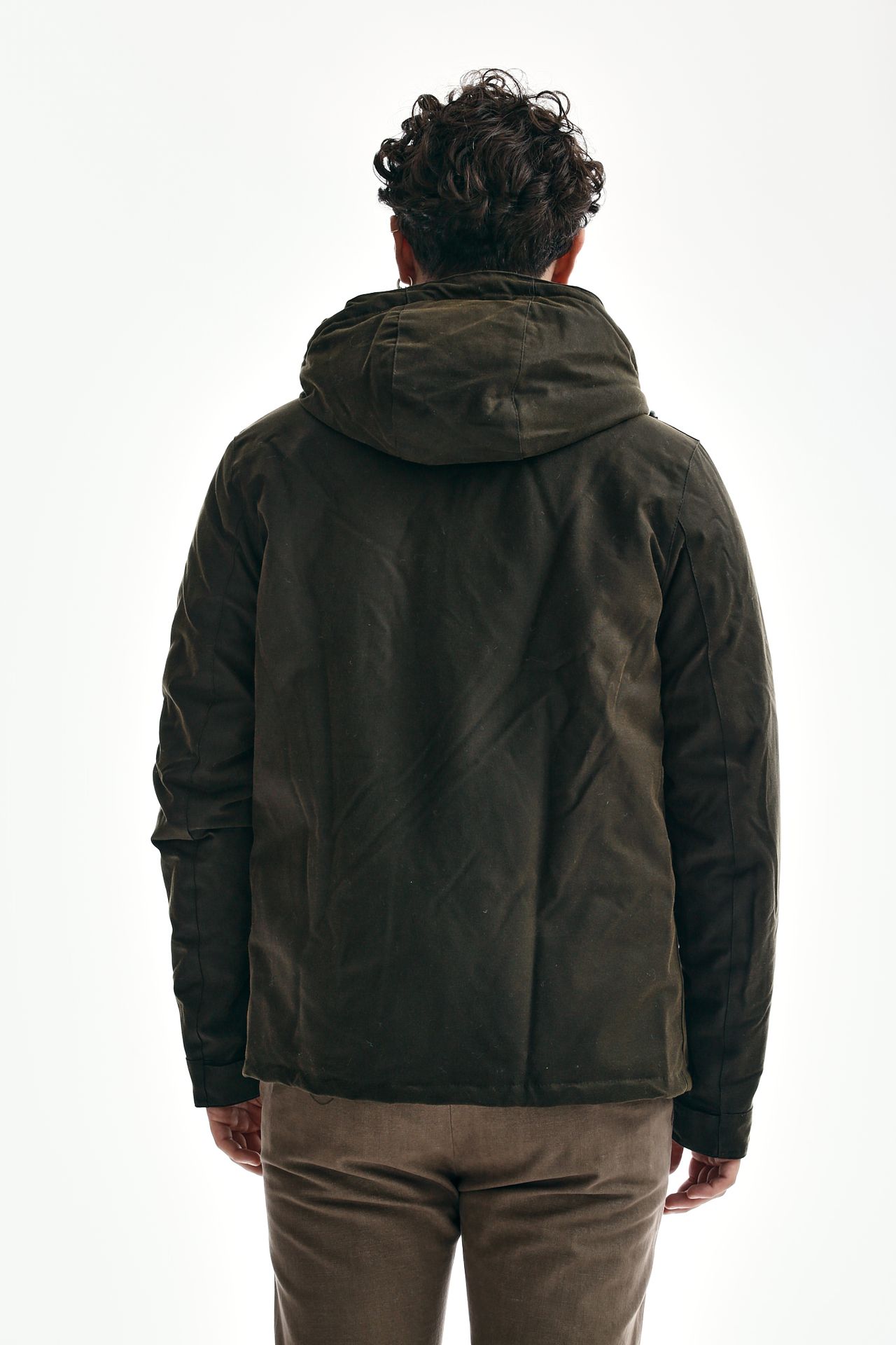 Giubbino KEVLAR WAX JACKET cerato olive