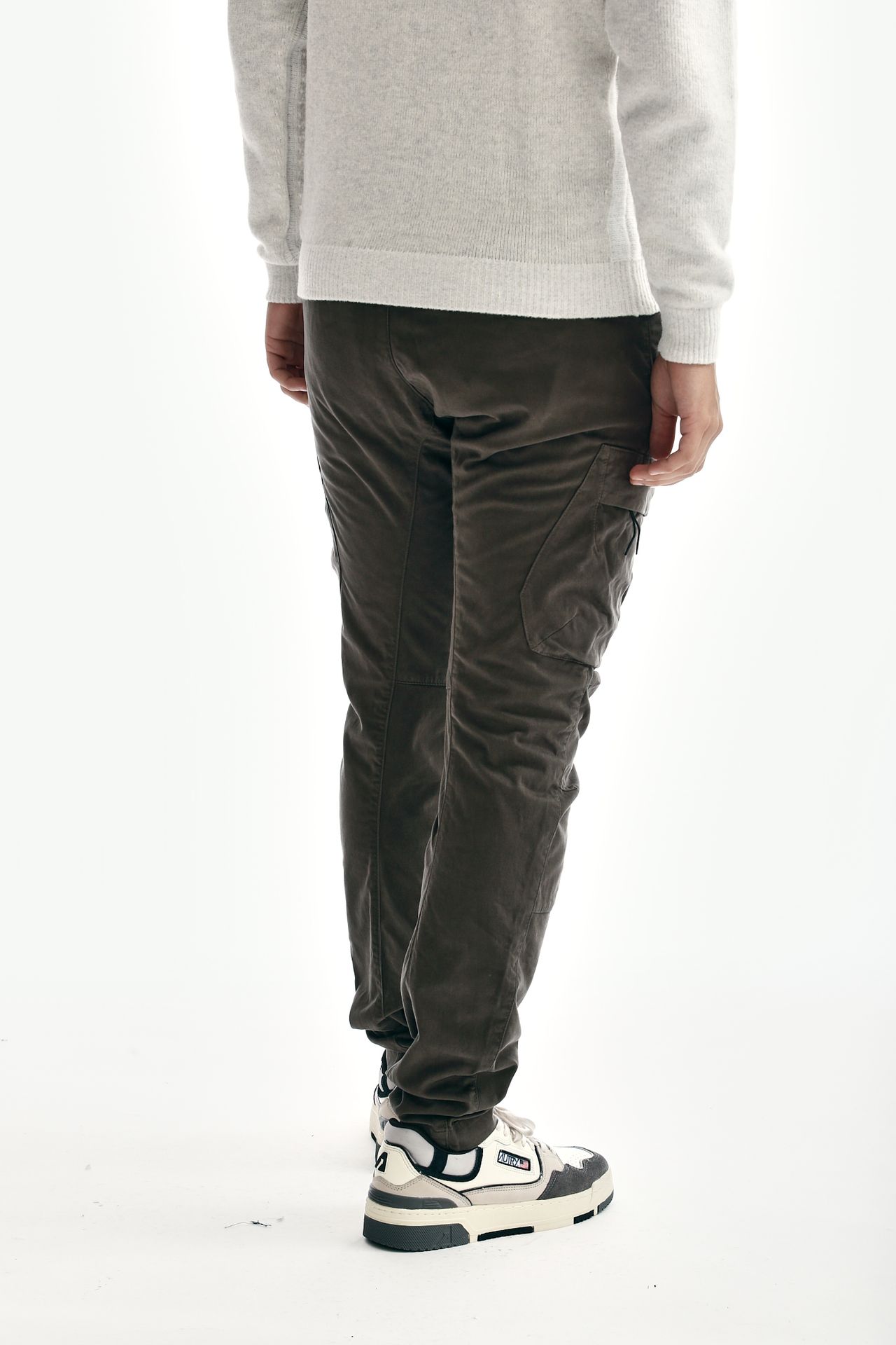 Pantalone cargo STRETCH SATEEN ERGONOMIC oliva