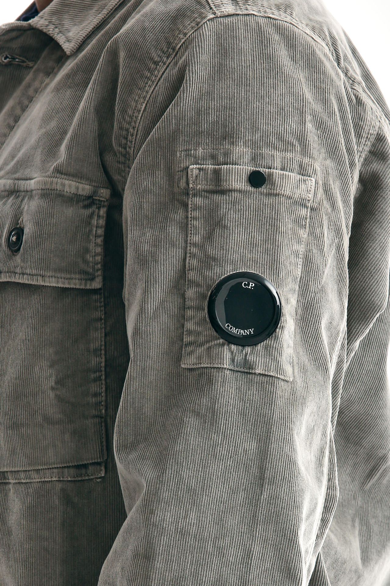 Overshirt CORDUROY BUTTONED UTILITY ghiaccio