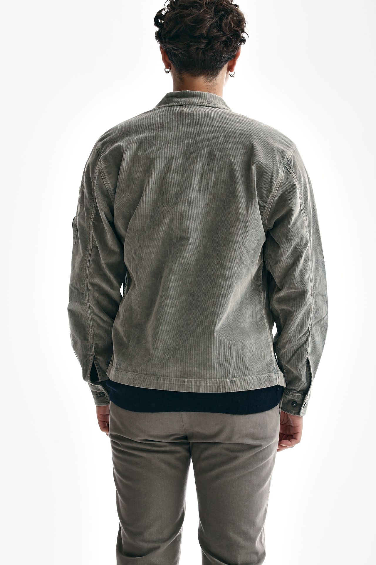 Overshirt CORDUROY BUTTONED UTILITY ghiaccio