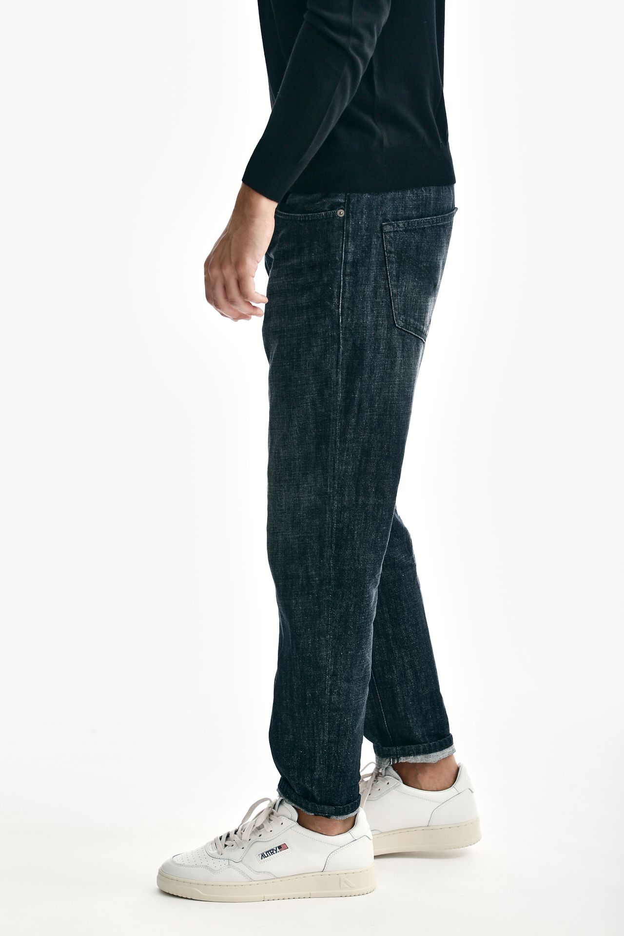 Jeans BRIGHTON in cotone grigio scuro