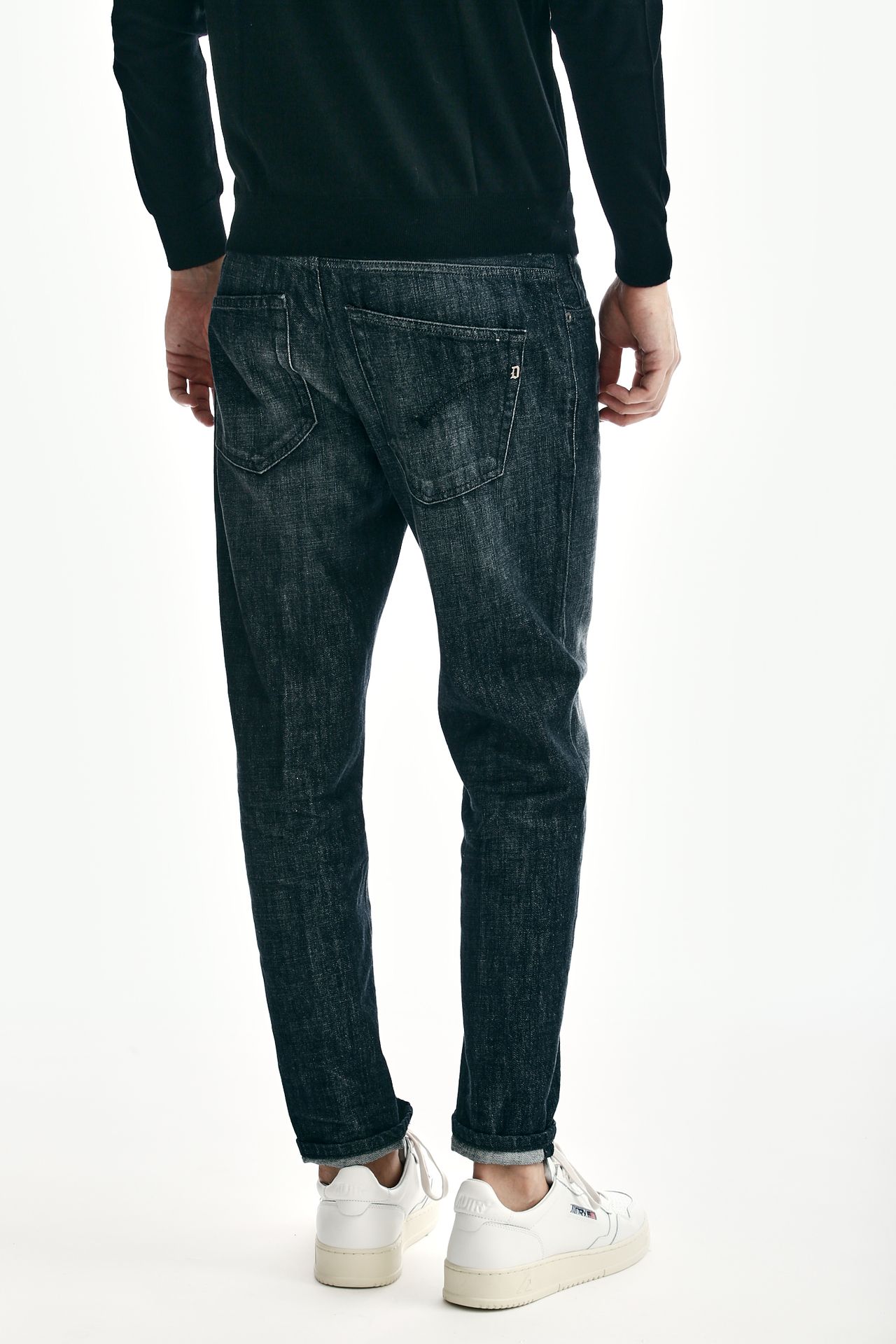 Jeans BRIGHTON in cotone grigio scuro