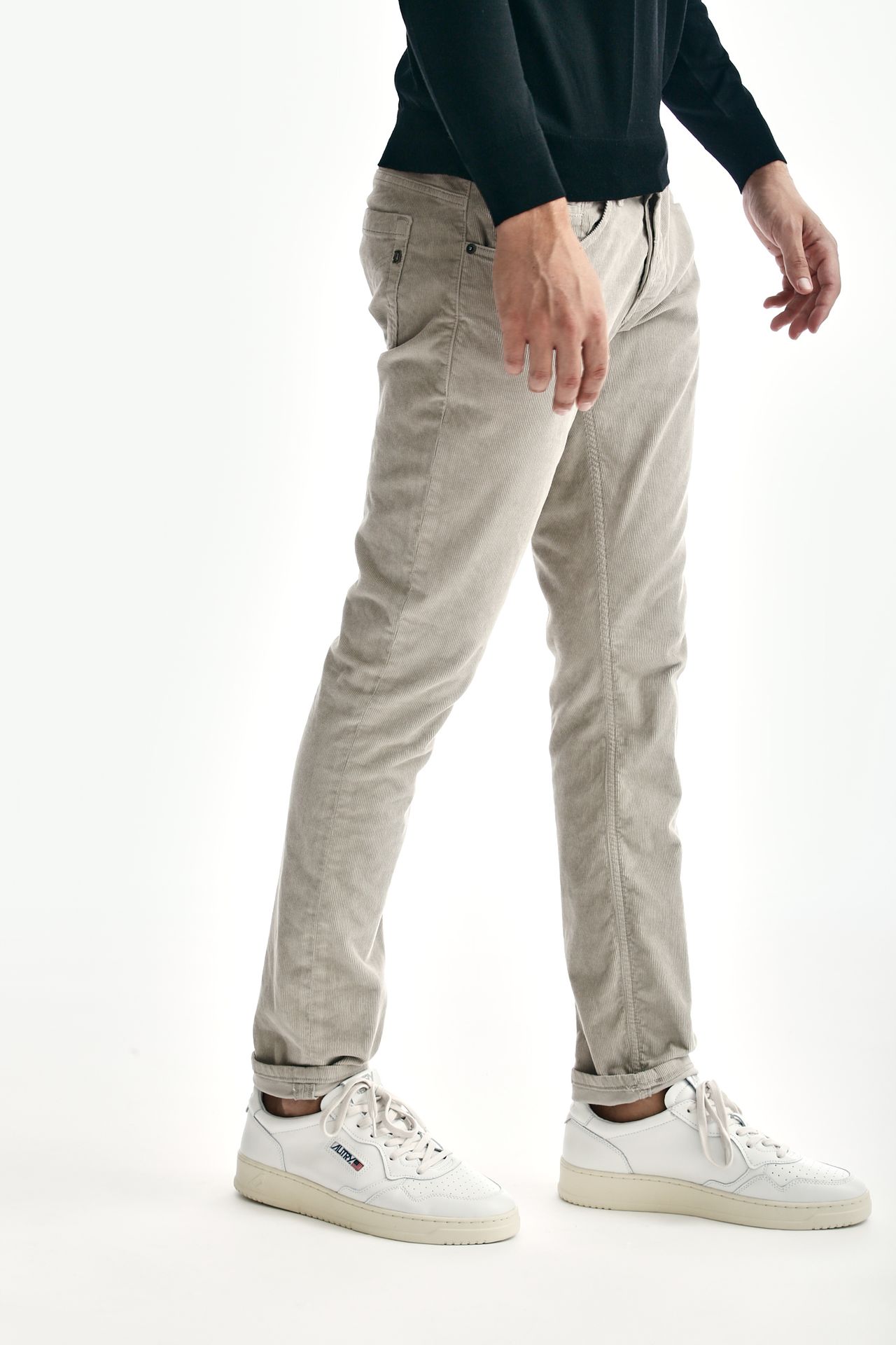 Jeans GEORGE in velluto beige