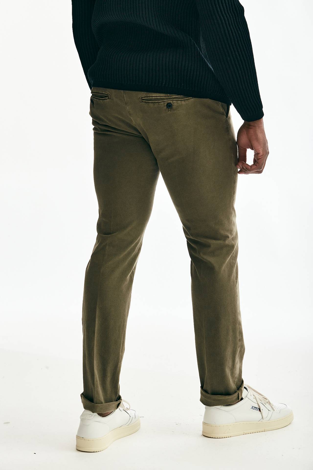 Pantalone SPIRITISSIMO in cotone stretch verde