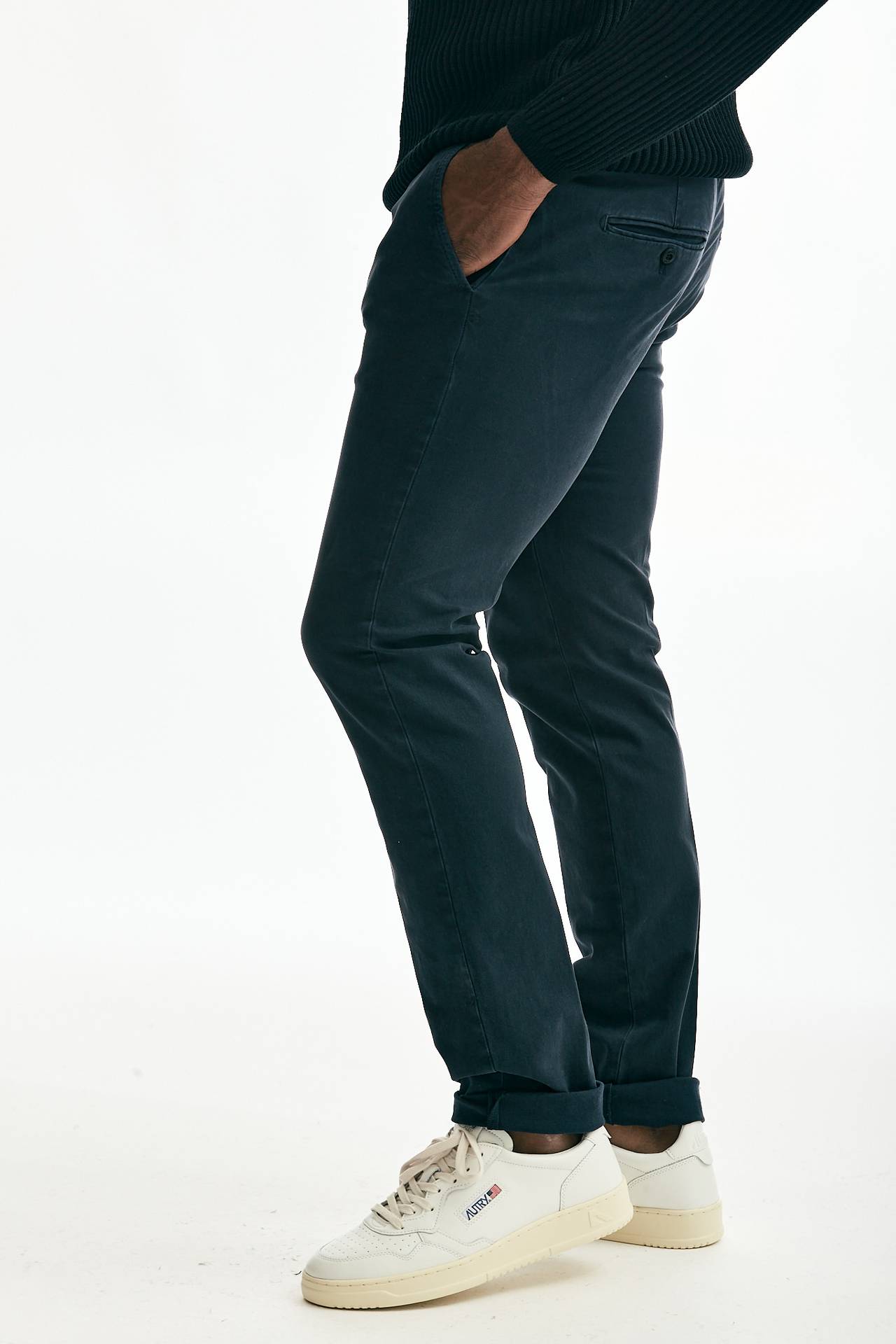 Pantalone SPIRITISSIMO in cotone stretch blu