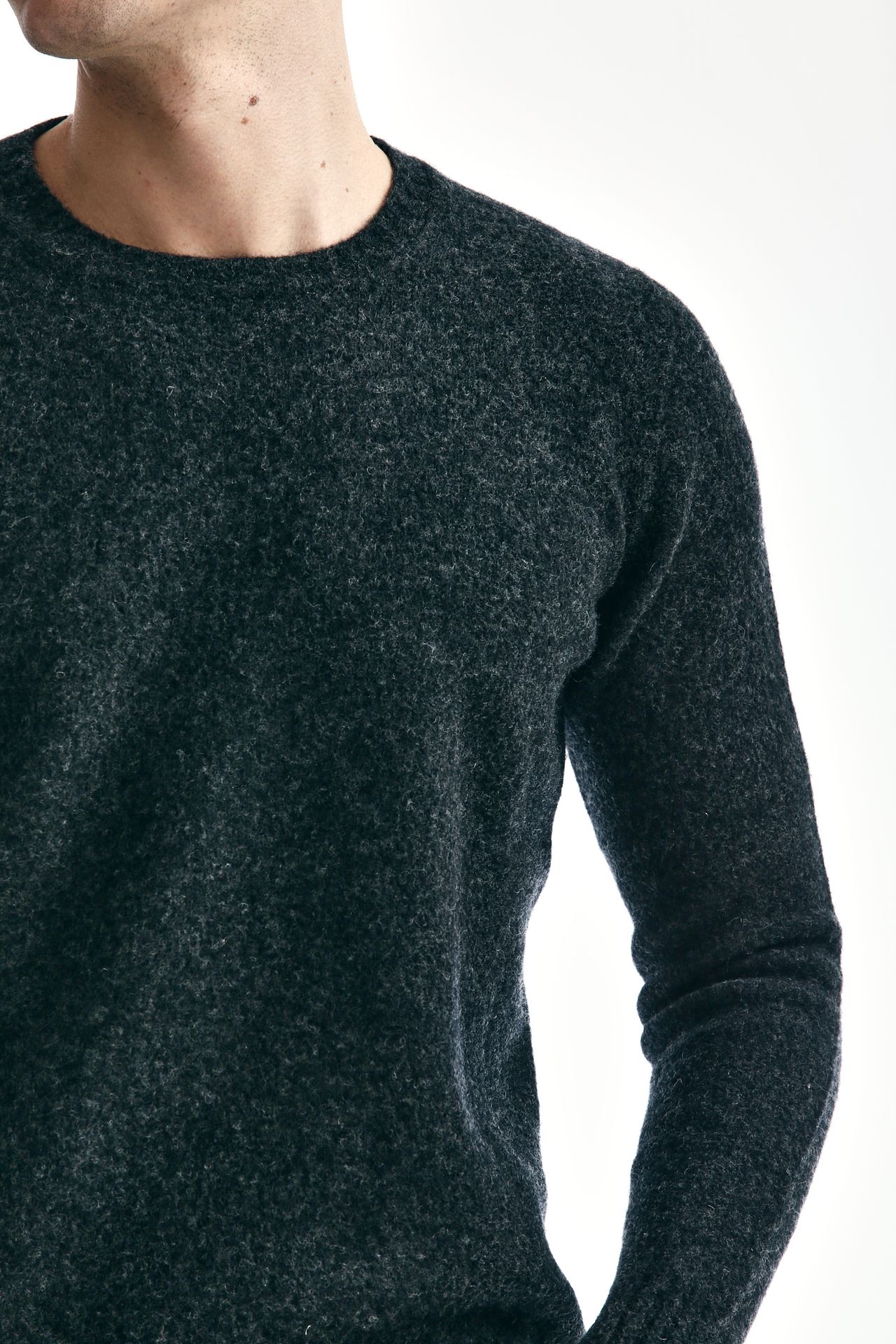 Maglia in lambswool grigio antracite