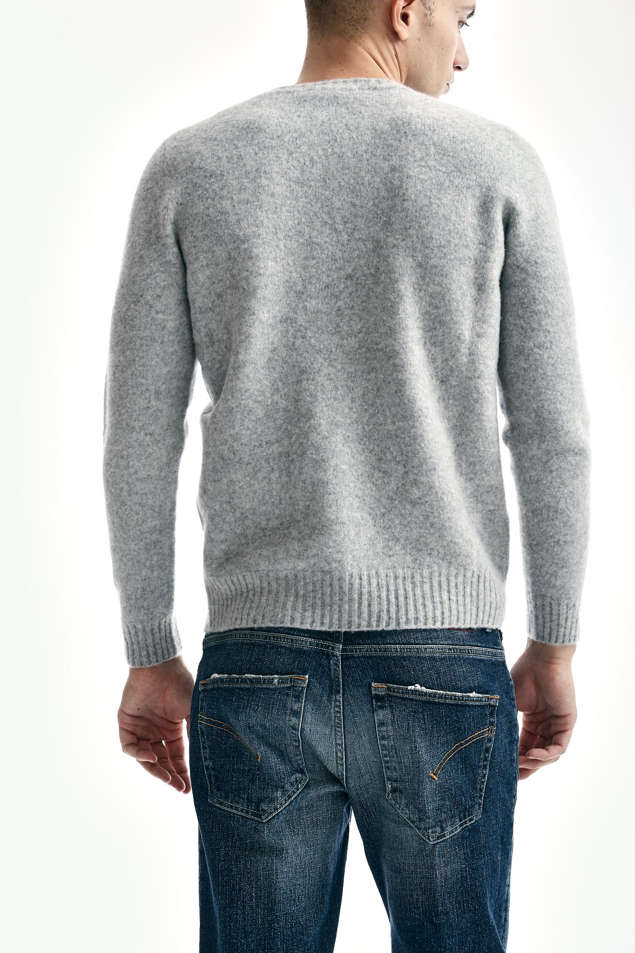 Maglia in lambswool grigio chiaro