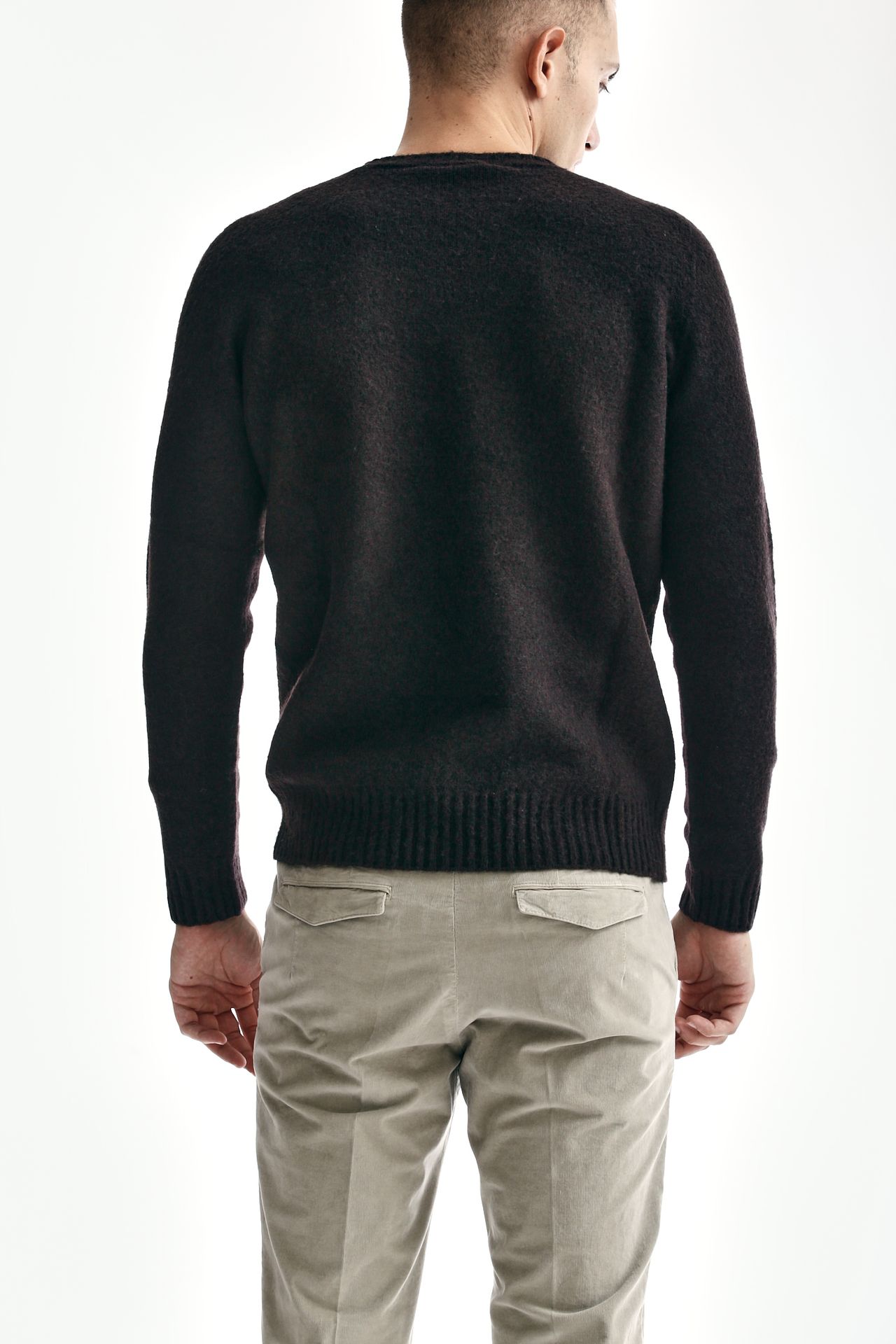 Maglia in lambswool marrone