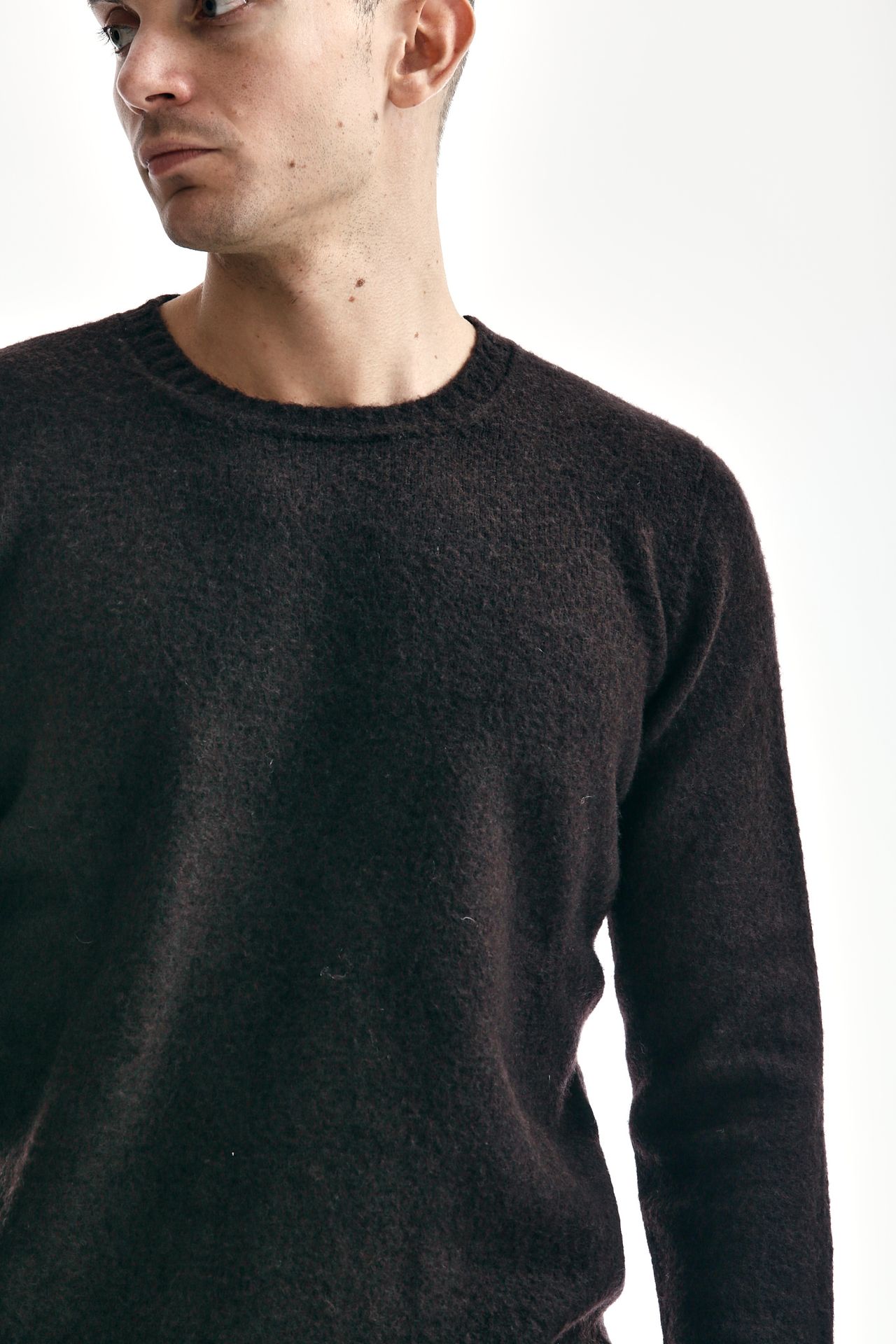 Maglia in lambswool marrone