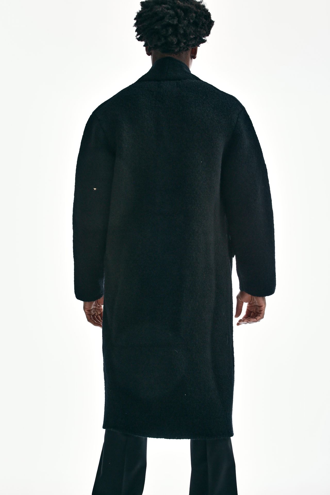 Cappotto lana/cashmere nero