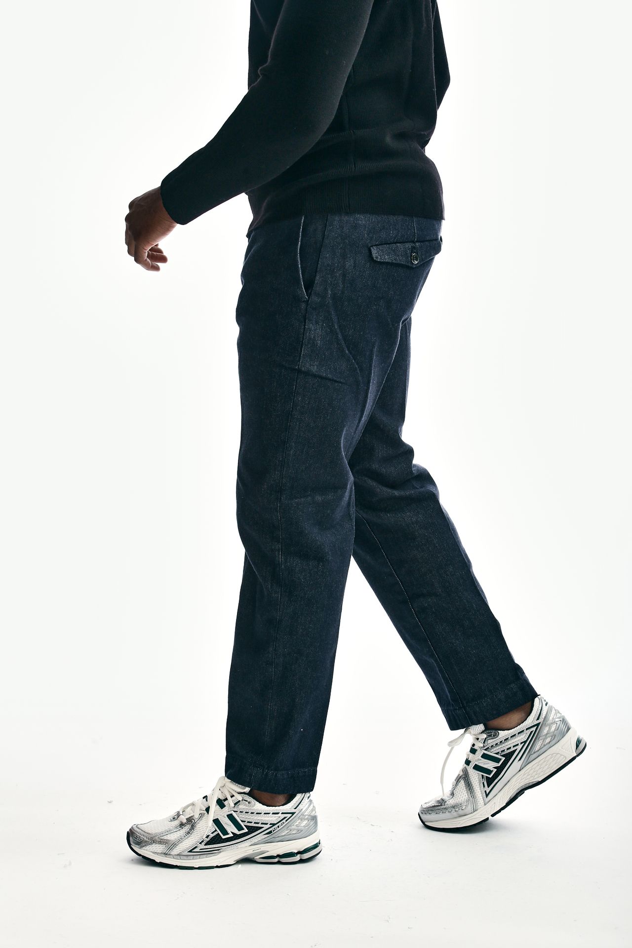 Pantalone TIM in denim bagnato