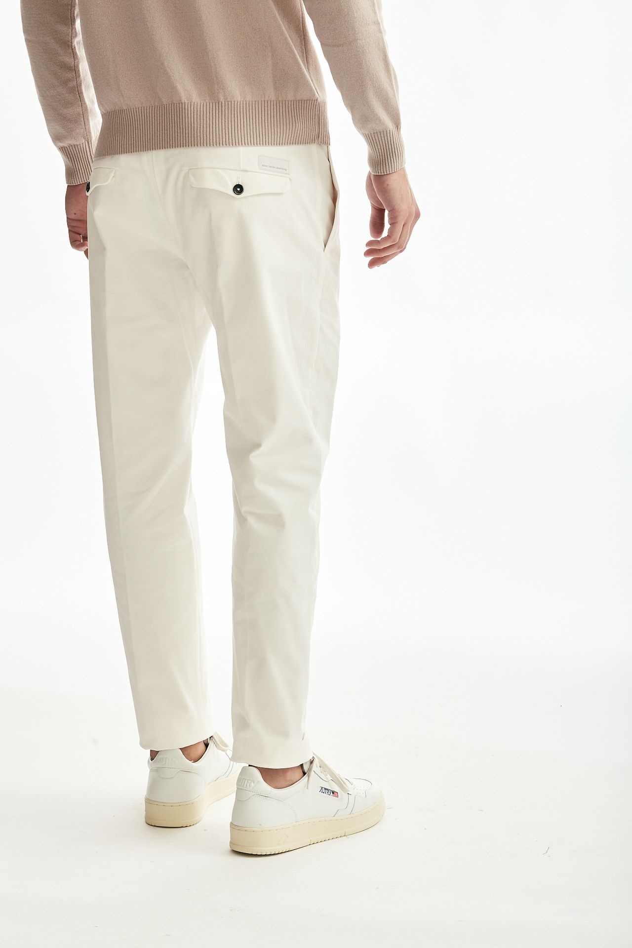 Pantalone NIKOLAS in cotone stretch bianco