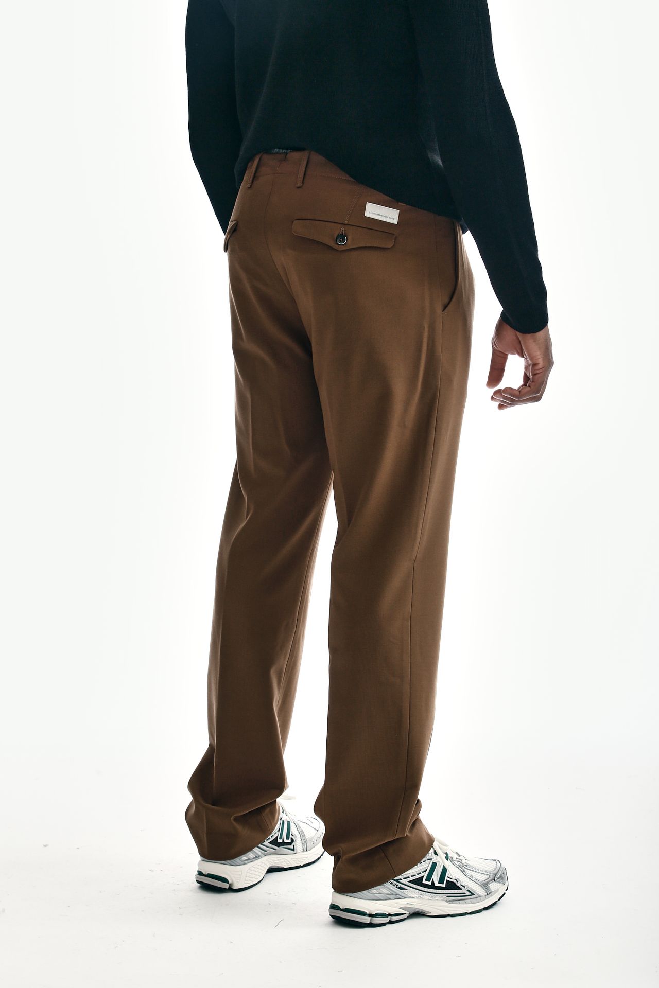 Pantalone FOLD 2 in lana stretch sigaro