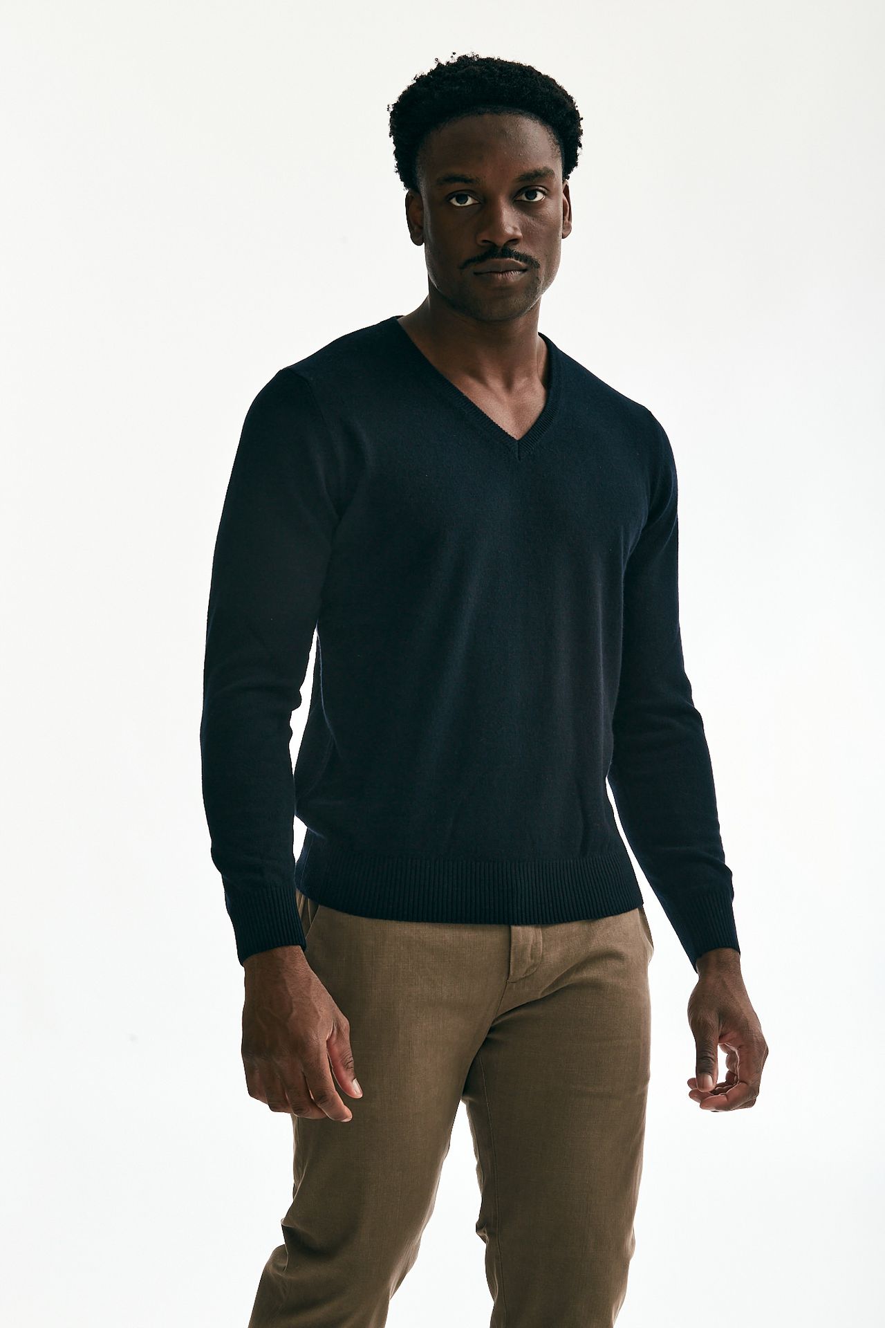 Maglia in cashmere blu